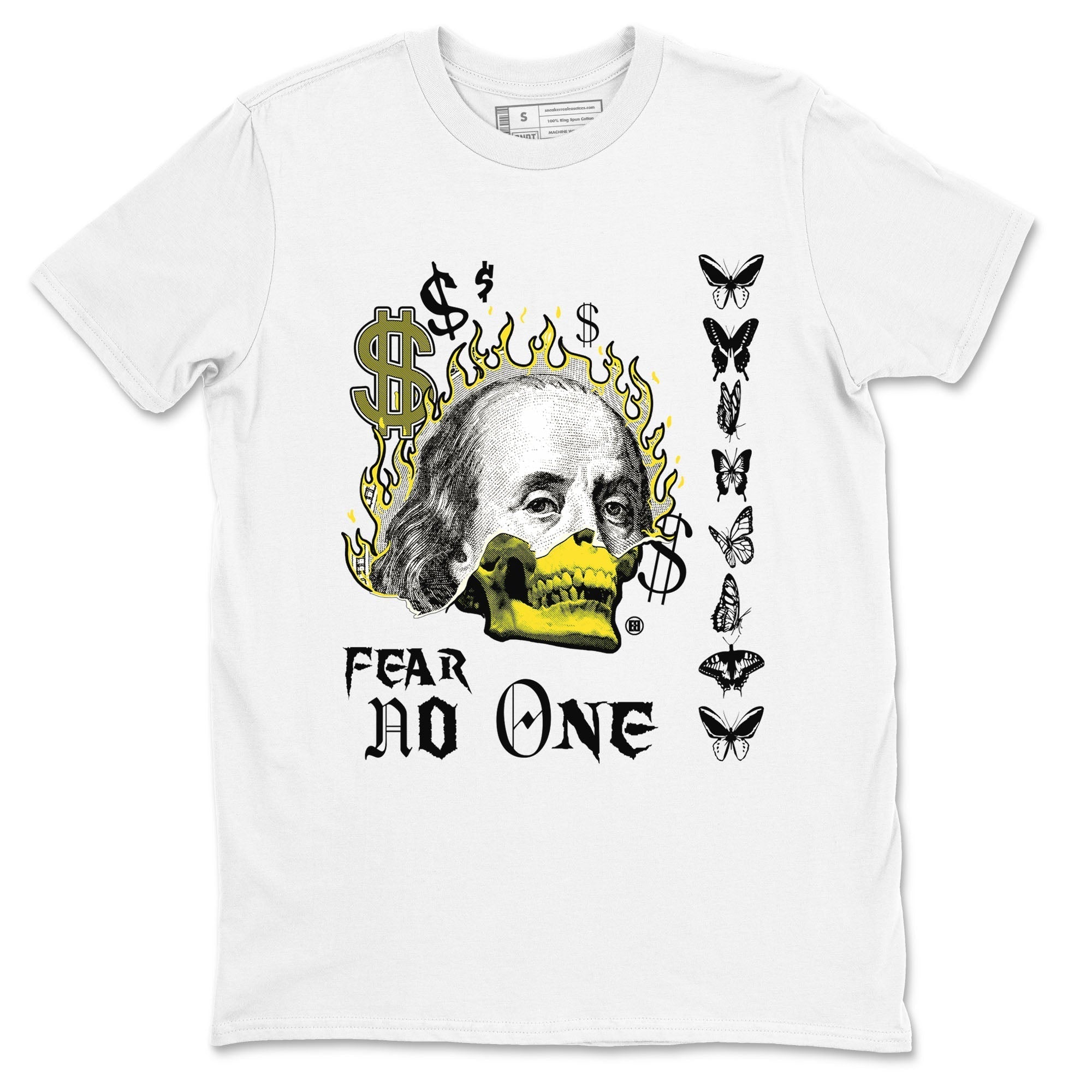 Fear No One snkmatch Tees - Air Jordan 4 Vivid Sulfur