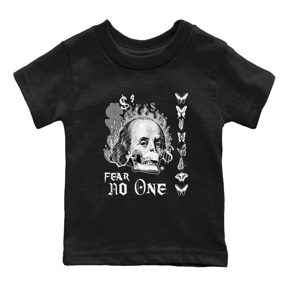 Fear No One snkmatch Tees Kids - Air Jordan 4 White Thunder