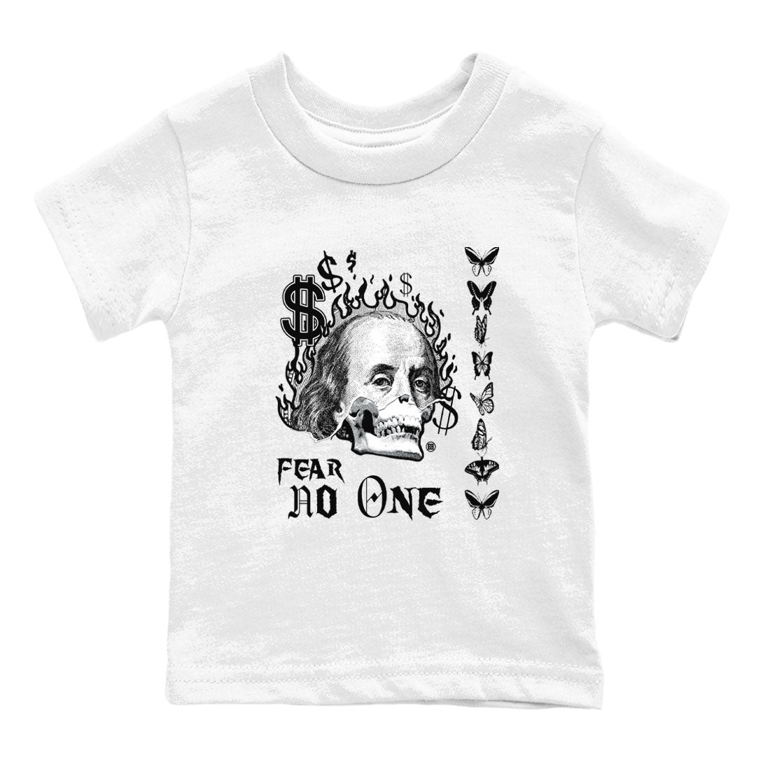 Fear No One snkmatch Tees Kids - Air Jordan 4 White Thunder