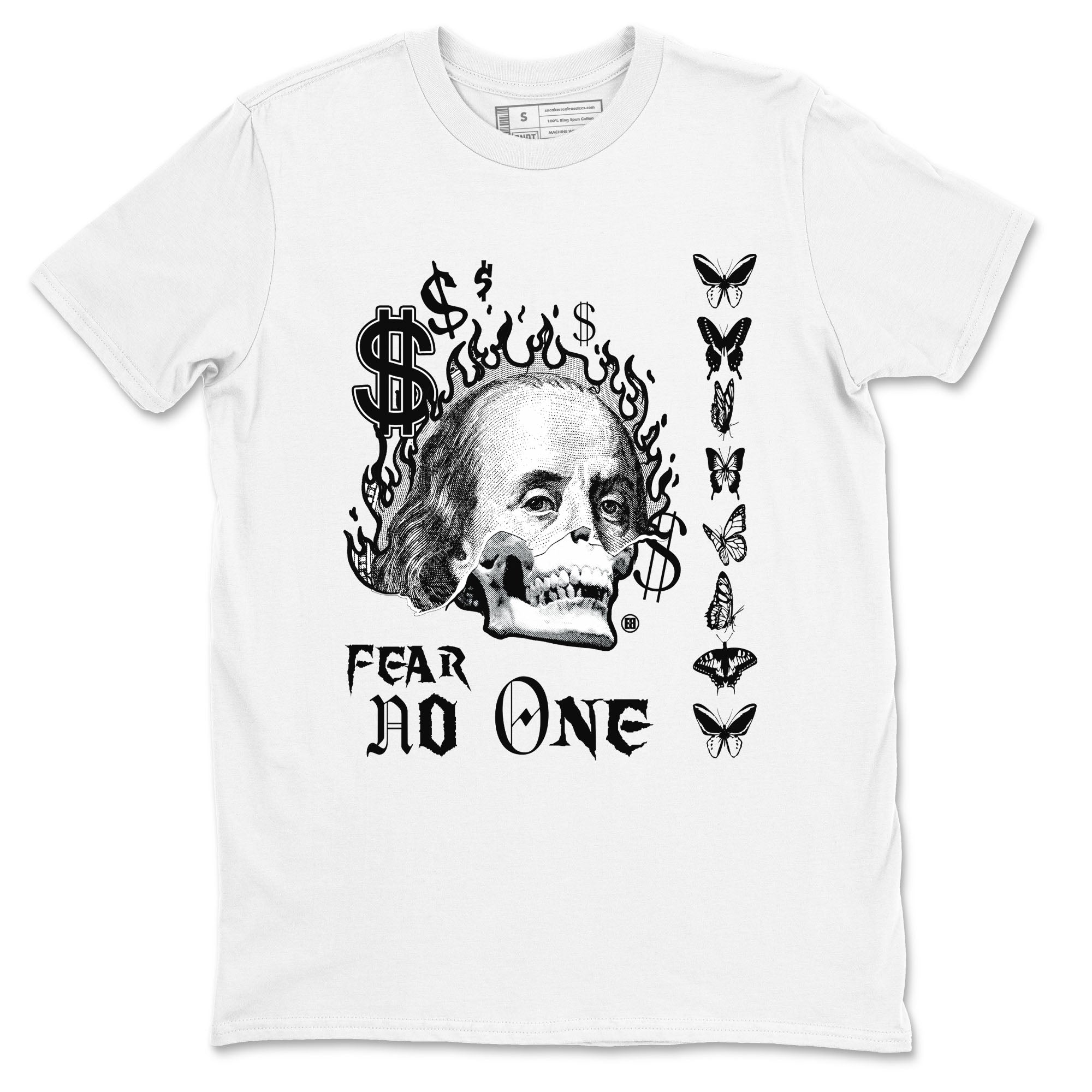 Fear No One snkmatch Tees - Air Jordan 4 White Thunder