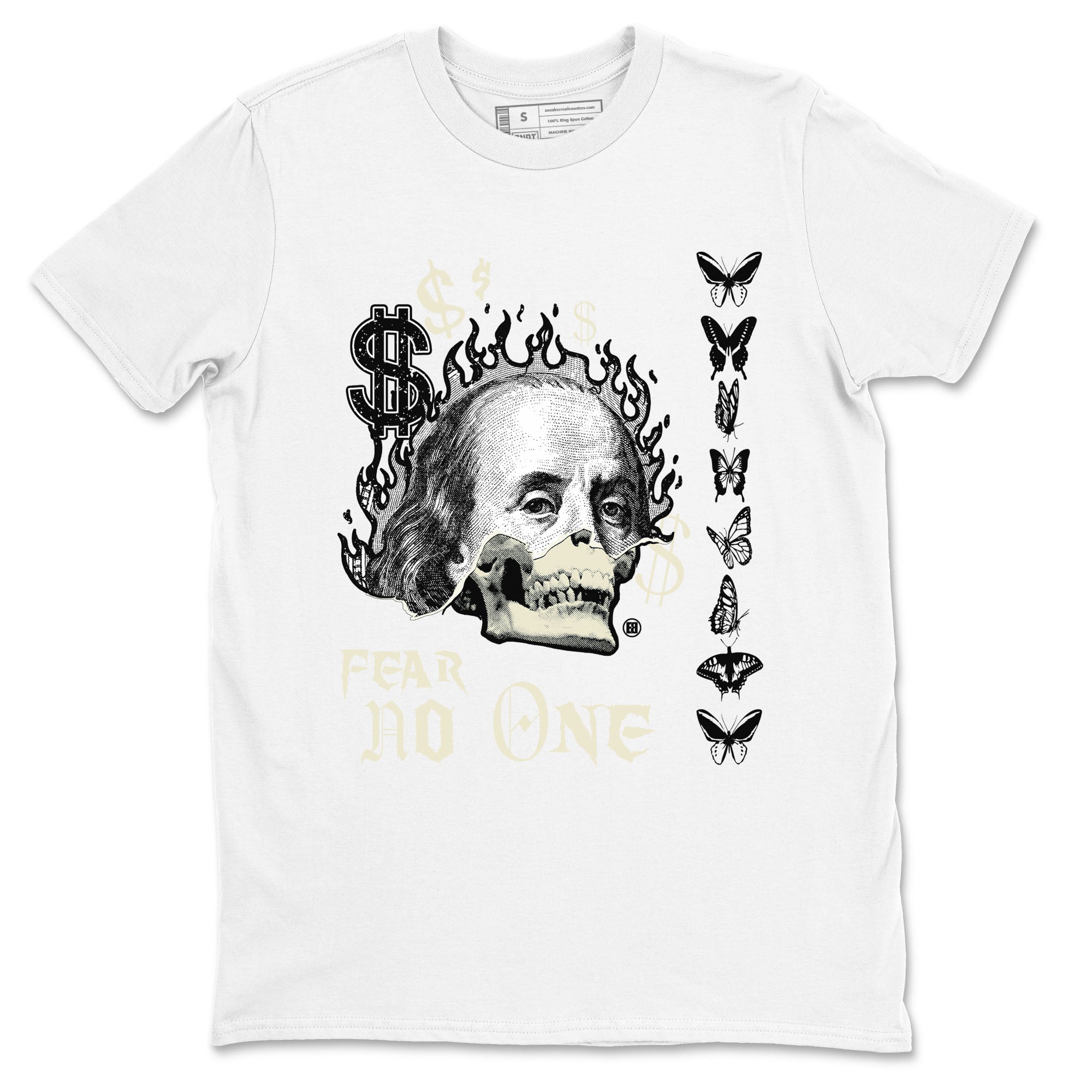 Fear No One snkmatch Tees - Air Jordan 5 Sail