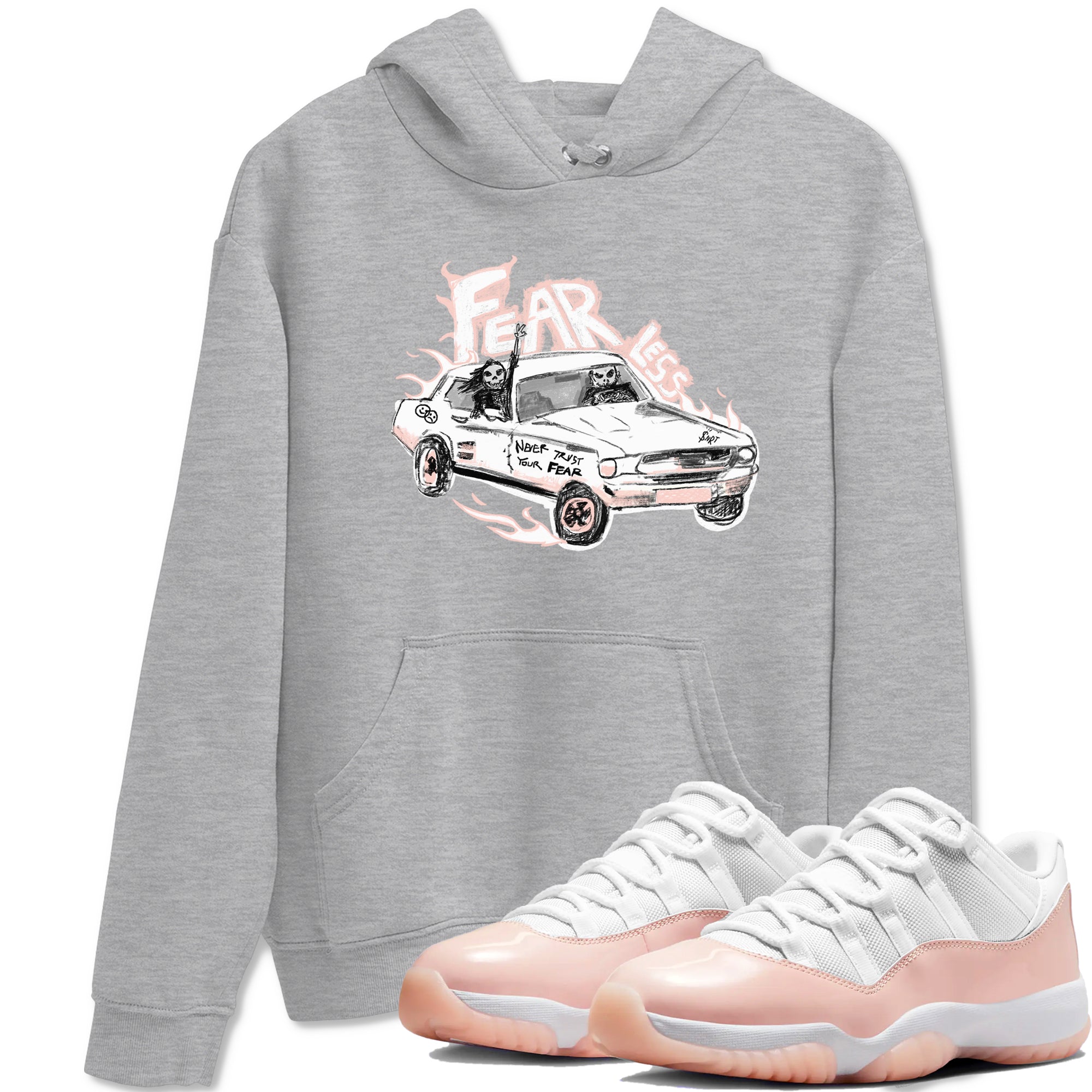 Fearless Car snkmatch Tees - Air Jordan 11 Legend Pink