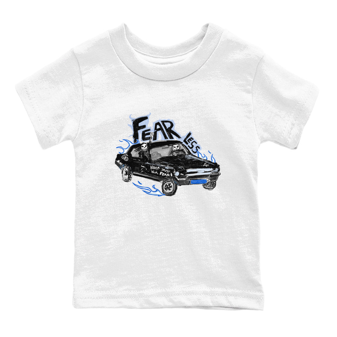 Fearless Car snkmatch Tees Kids - Air Jordan 11 Black and Varsity Royal