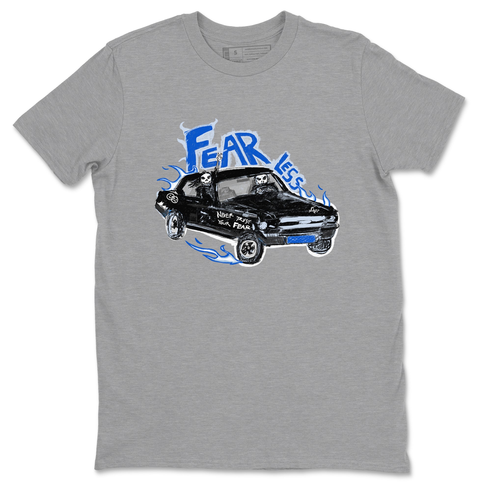 Fearless Car snkmatch Tees - Air Jordan 11 Black and Varsity Royal