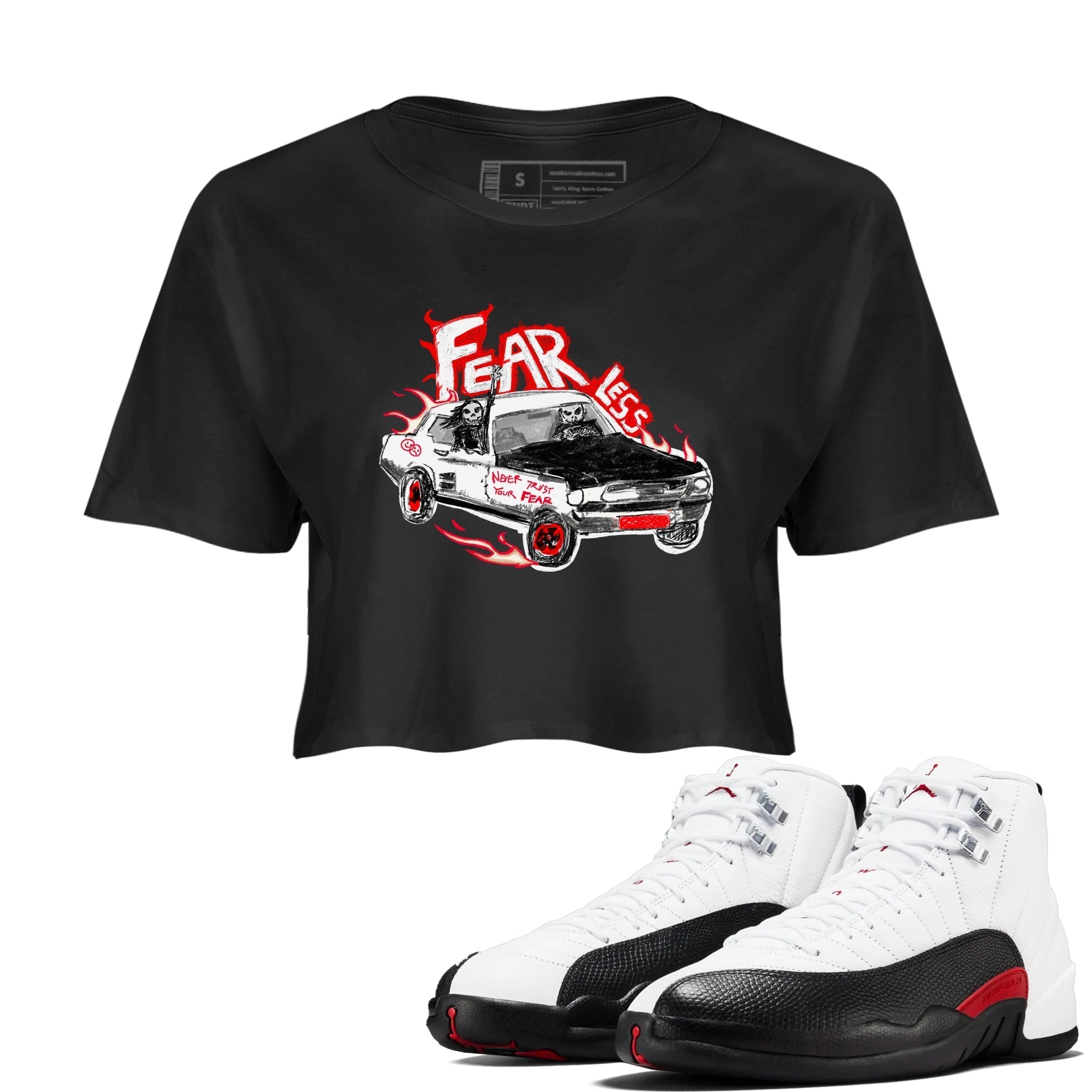 Fearless Car snkmatch Women's Top - Air Jordan 12 Taxi Flip