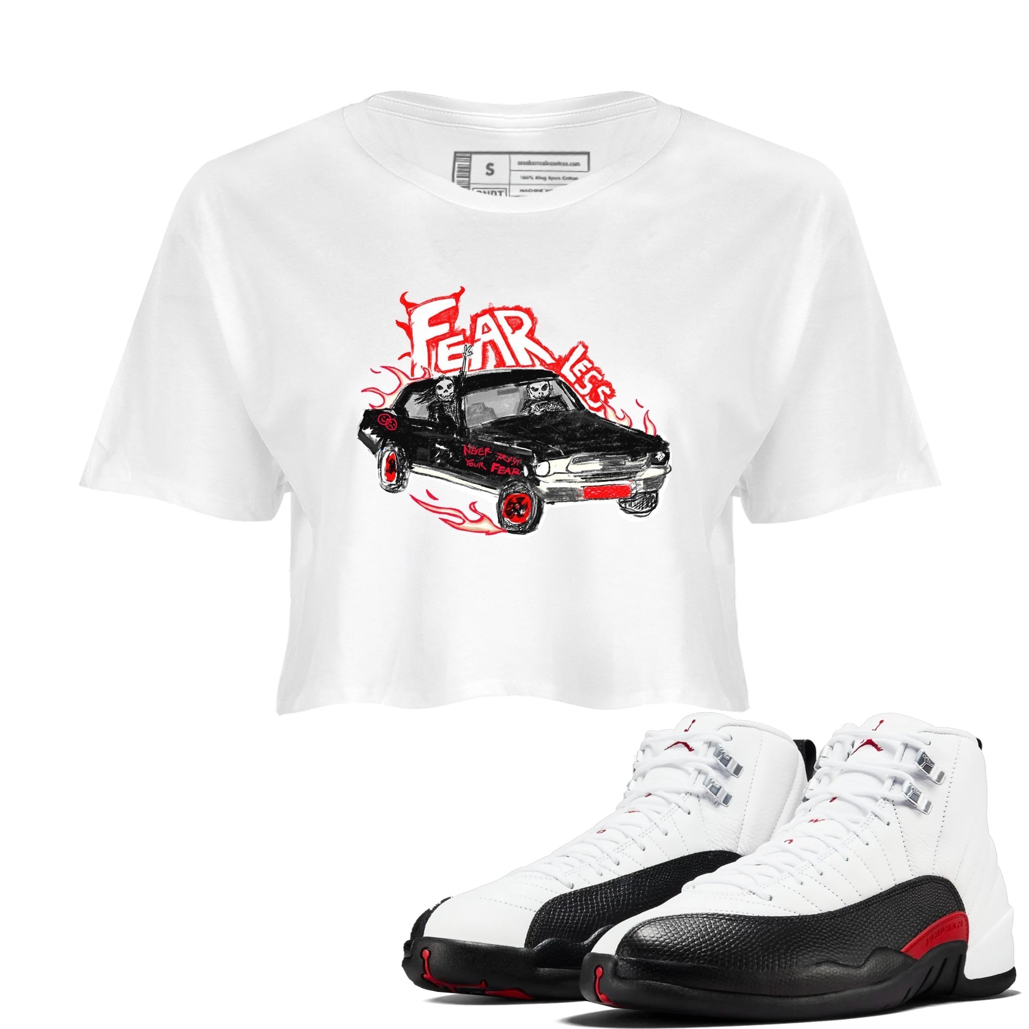 Fearless Car snkmatch Women's Top - Air Jordan 12 Taxi Flip