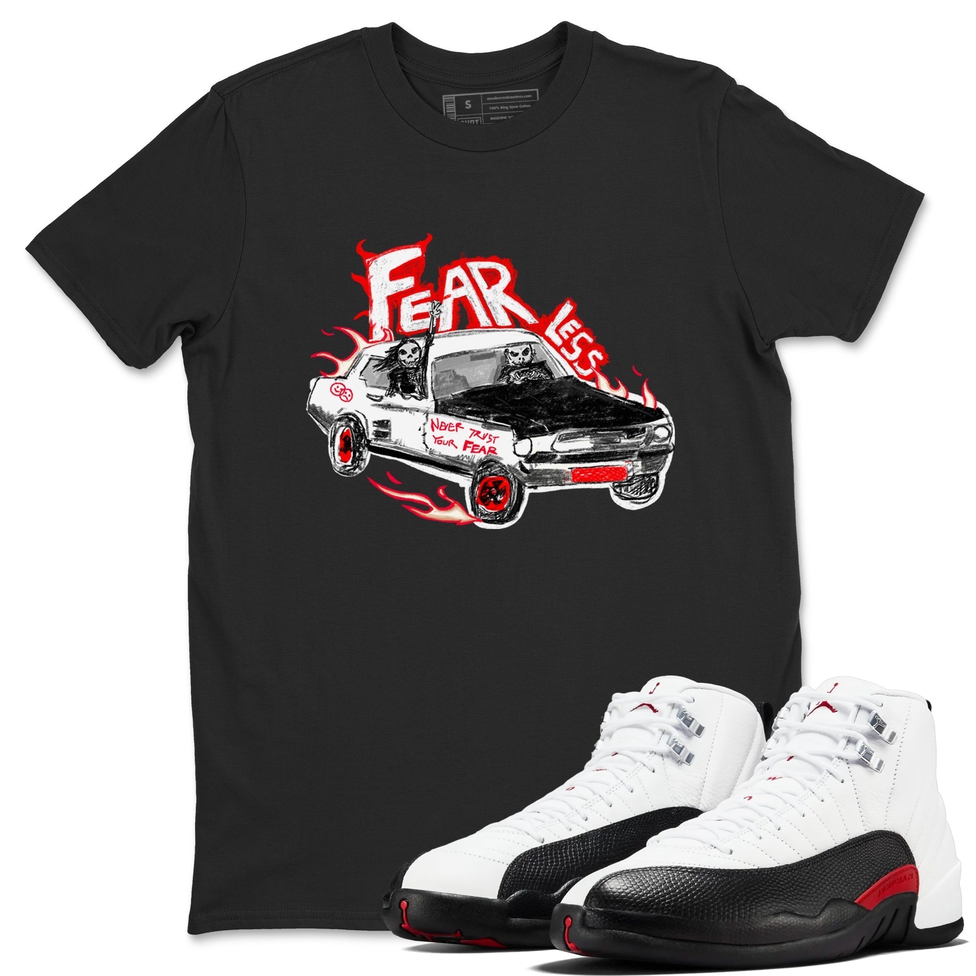 Fearless Car snkmatch Tees - Air Jordan 12 Taxi Flip