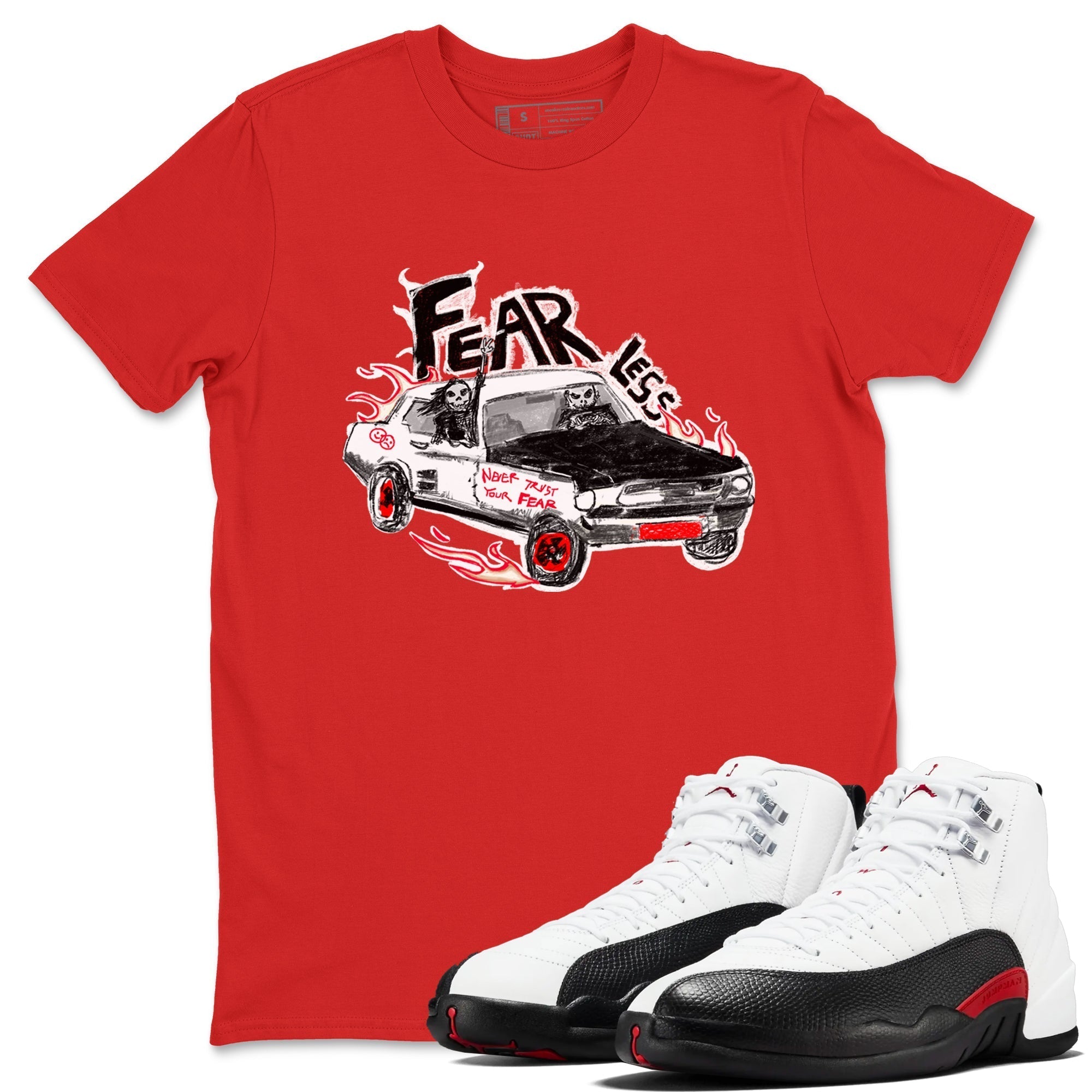 Fearless Car snkmatch Tees - Air Jordan 12 Taxi Flip