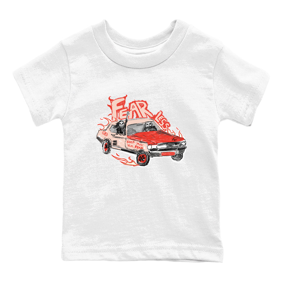 Fearless Car snkmatch Tees Kids - Air Jordan 13 Dune Red