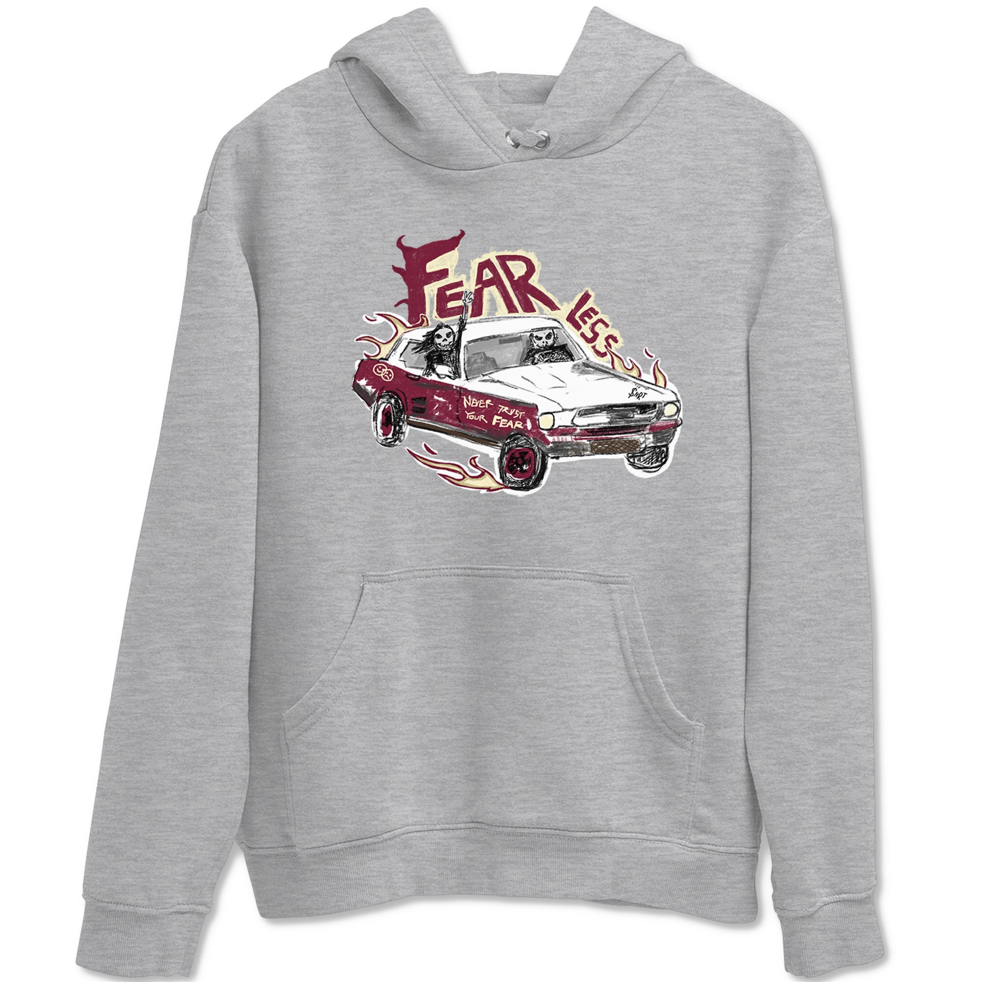 Fearless Car snkmatch Tees - Air Jordan 3 A Ma Maniere x Burgundy Crush