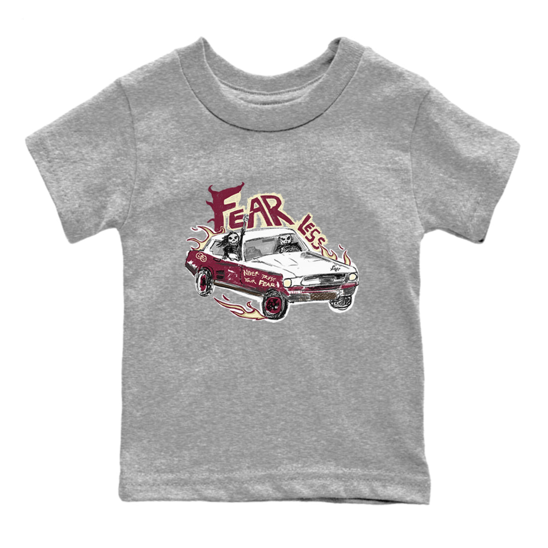 Fearless Car snkmatch Tees Kids - Air Jordan 3 A Ma Maniere x Burgundy Crush