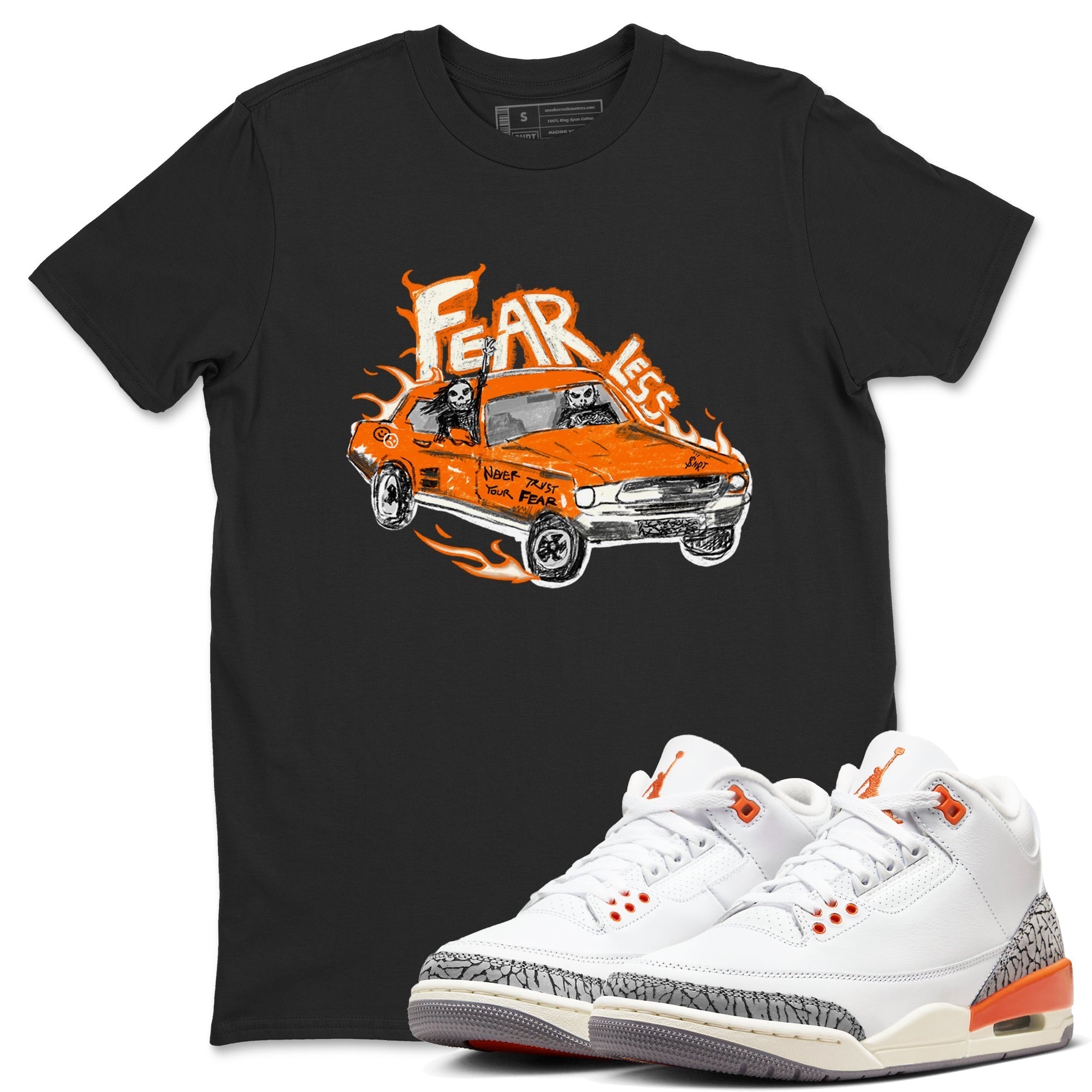 Fearless Car snkmatch Tees - Air Jordan 3 Georgia Peach