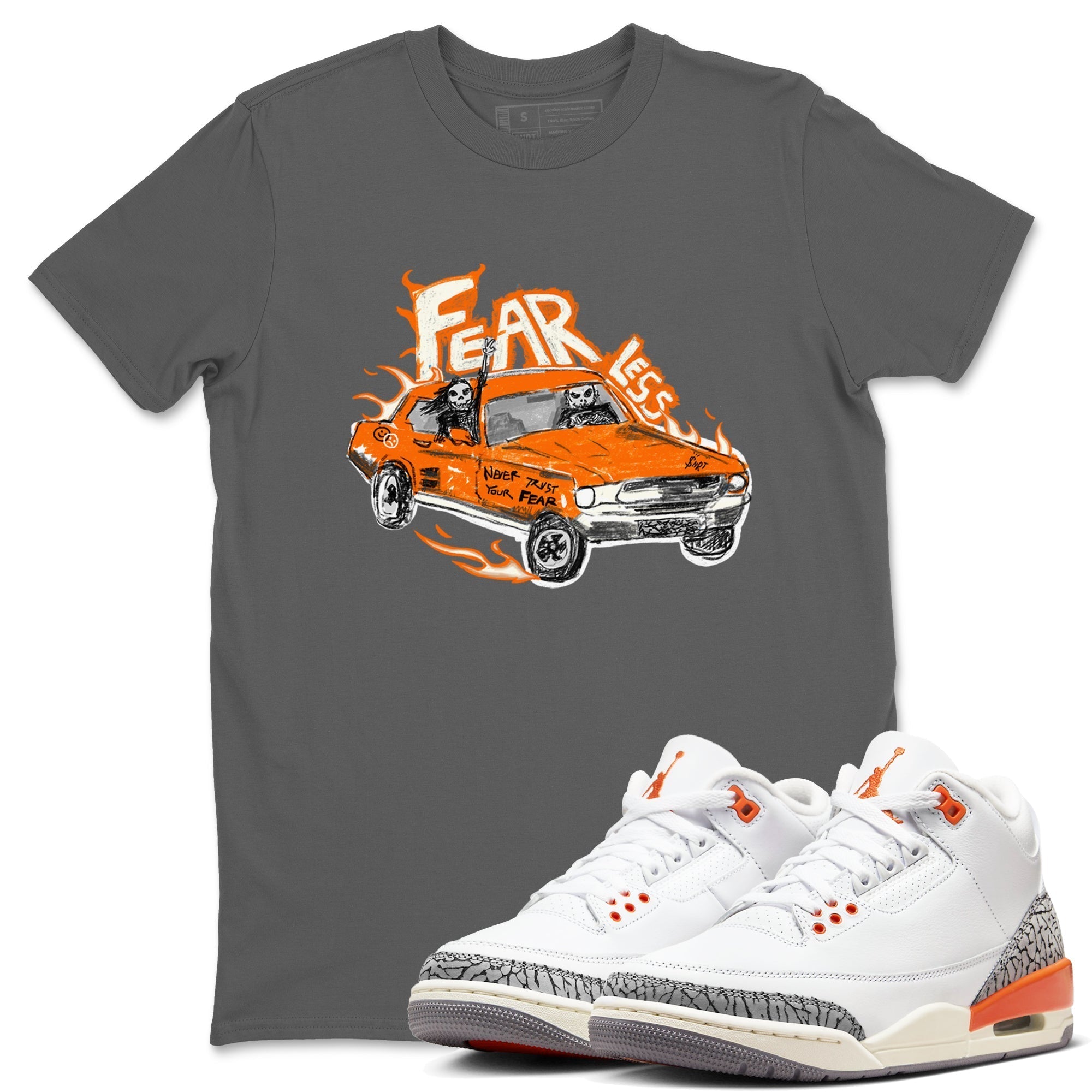 Fearless Car snkmatch Tees - Air Jordan 3 Georgia Peach
