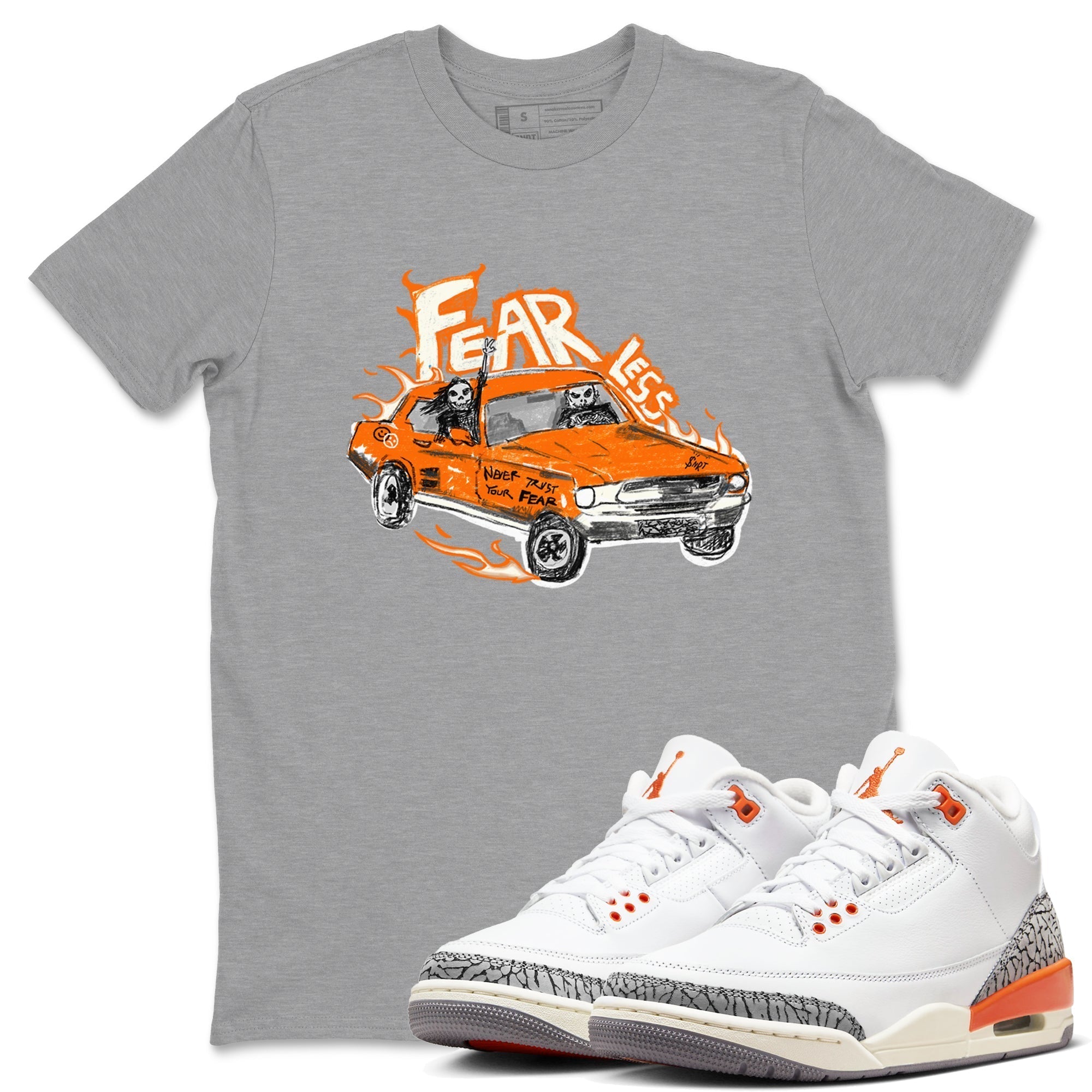 Fearless Car snkmatch Tees - Air Jordan 3 Georgia Peach