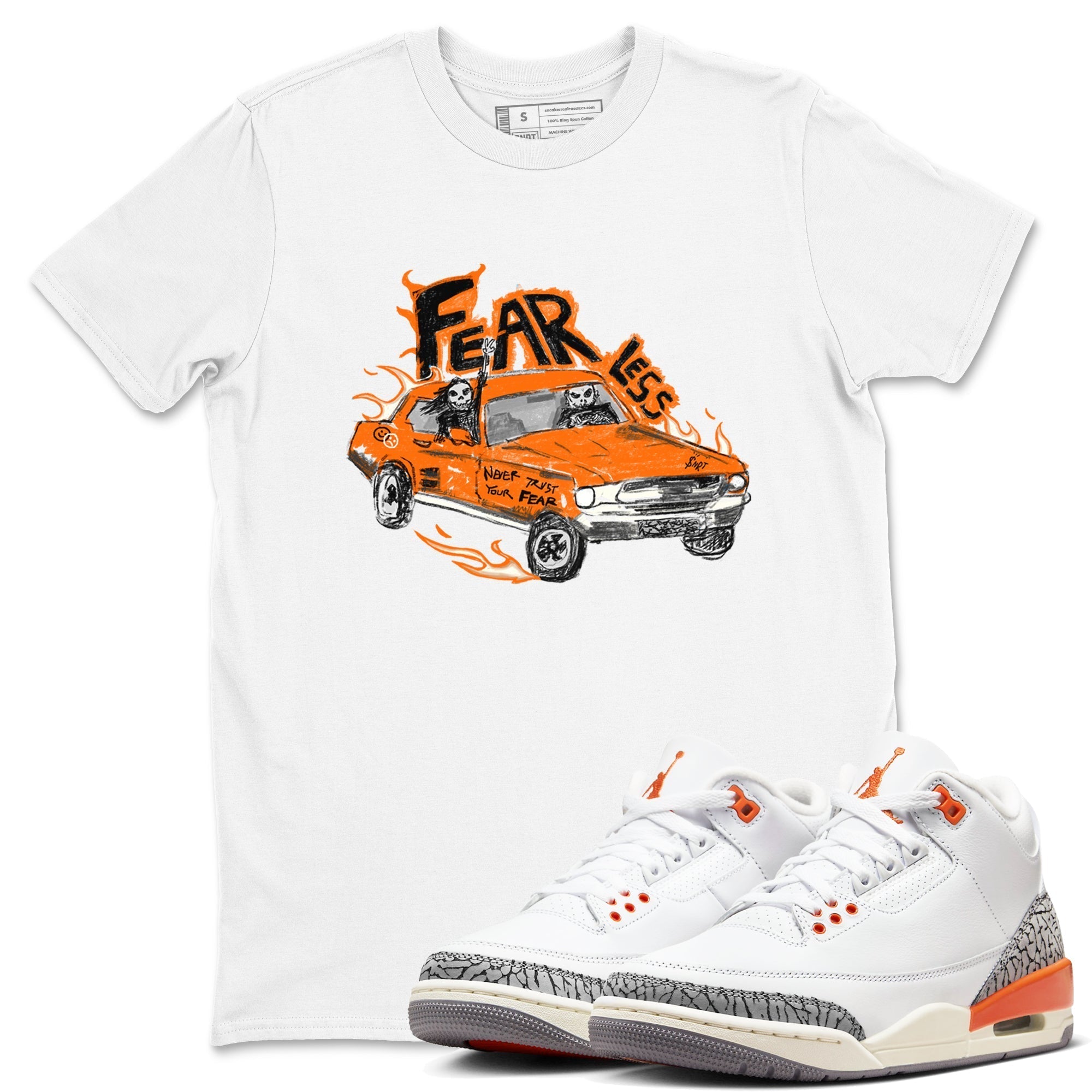 Fearless Car snkmatch Tees - Air Jordan 3 Georgia Peach