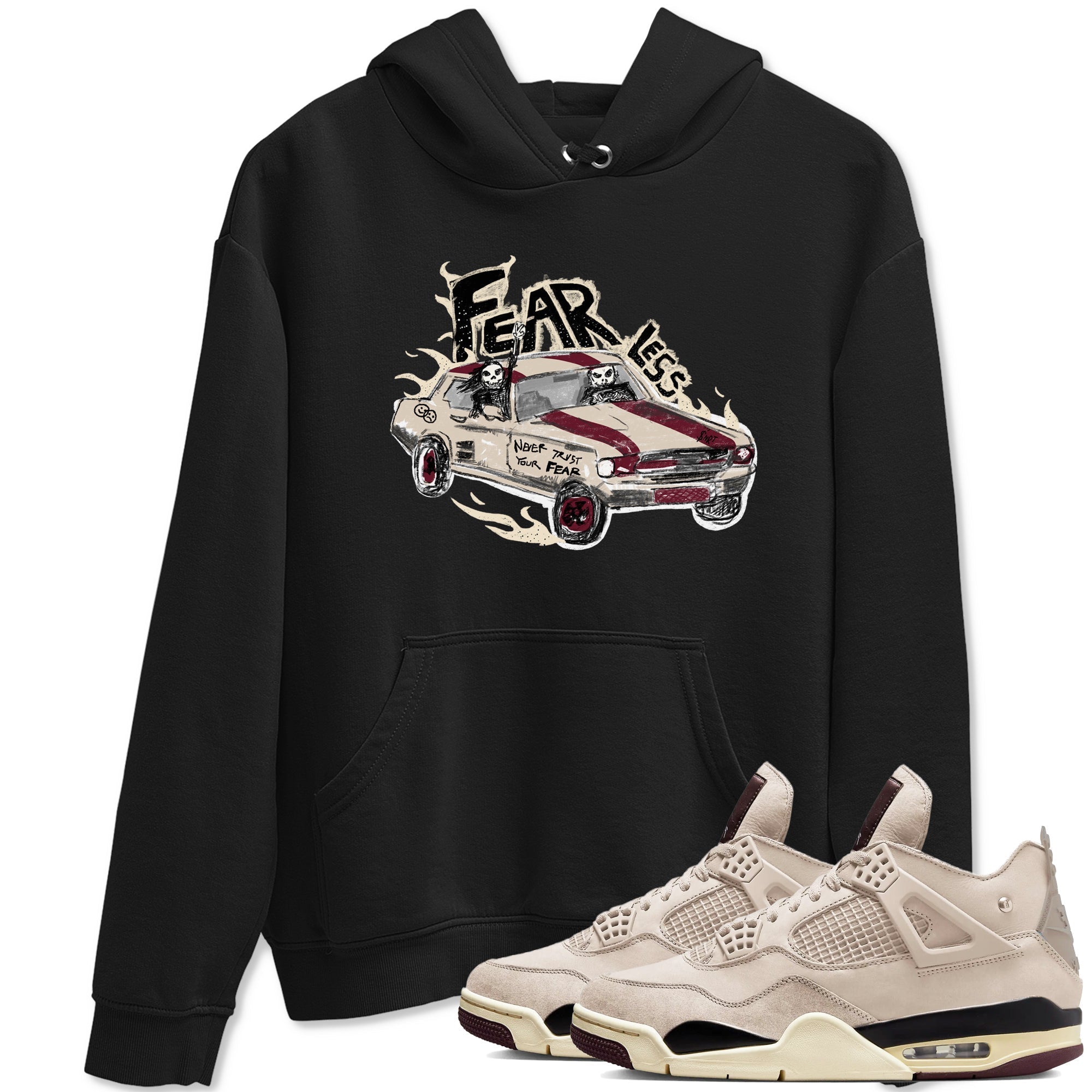 Fearless Car snkmatch Tees - Air Jordan 4 A Ma Maniere x Fossil Stone