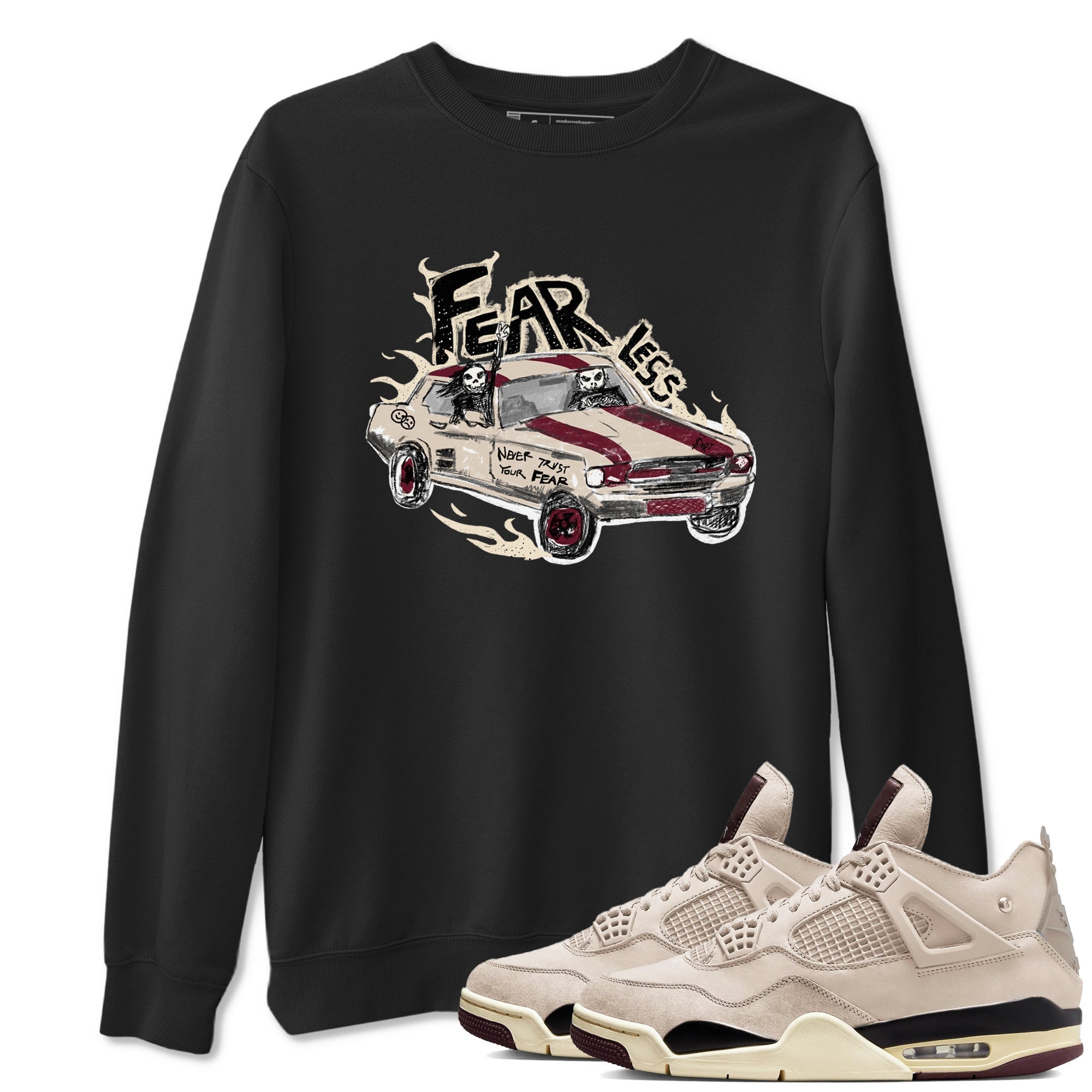 Fearless Car snkmatch Tees - Air Jordan 4 A Ma Maniere x Fossil Stone