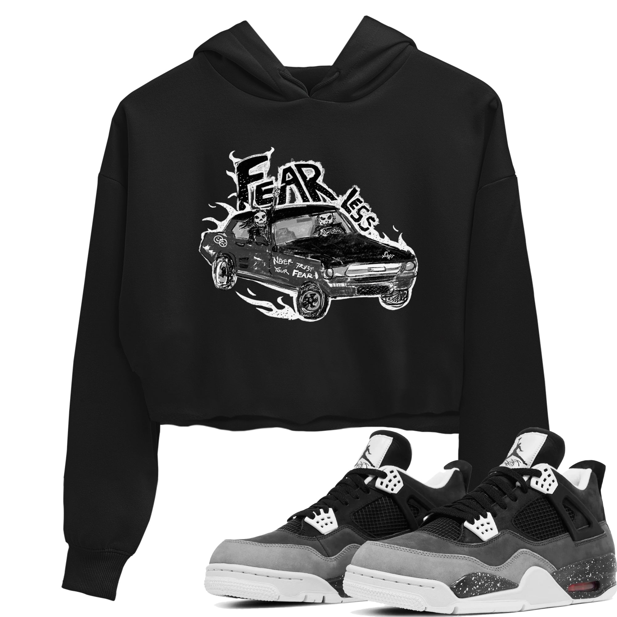 Fearless Car snkmatch Women's Top - Air Jordan 4 Fear