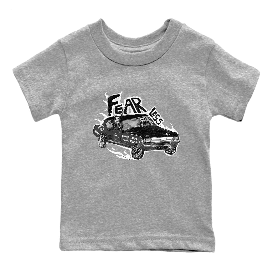 Fearless Car snkmatch Tees Kids - Air Jordan 4 Fear