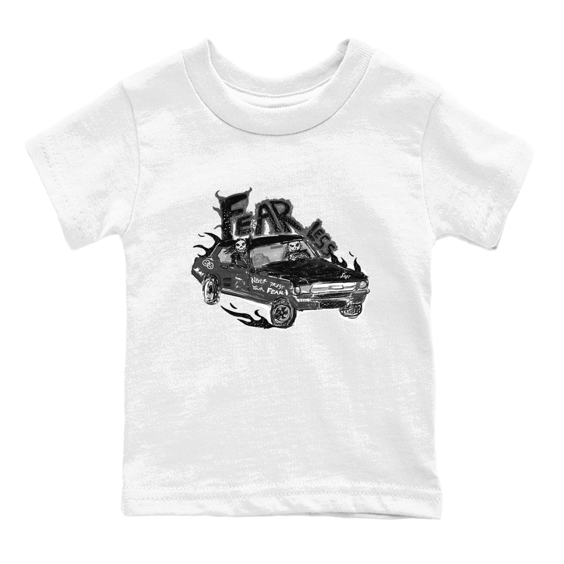 Fearless Car snkmatch Tees Kids - Air Jordan 4 Fear