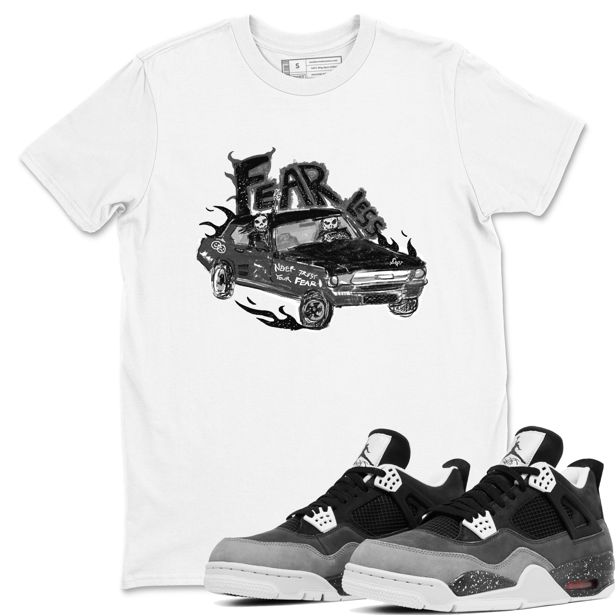 Fearless Car snkmatch Tees - Air Jordan 4 Fear