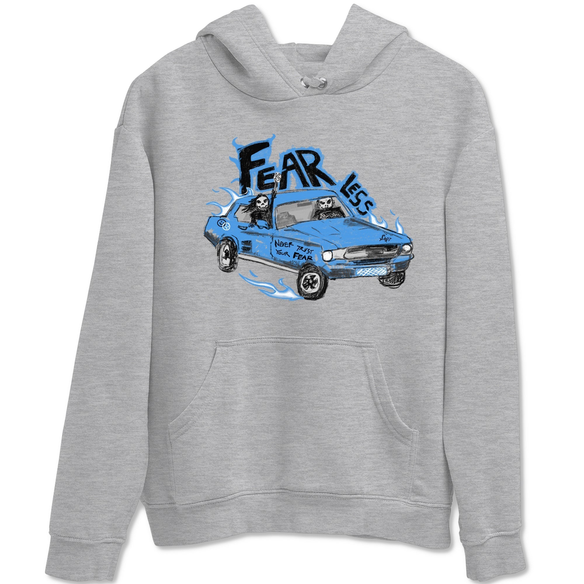 Fearless Car snkmatch Tees - Air Jordan 4 Military Blue