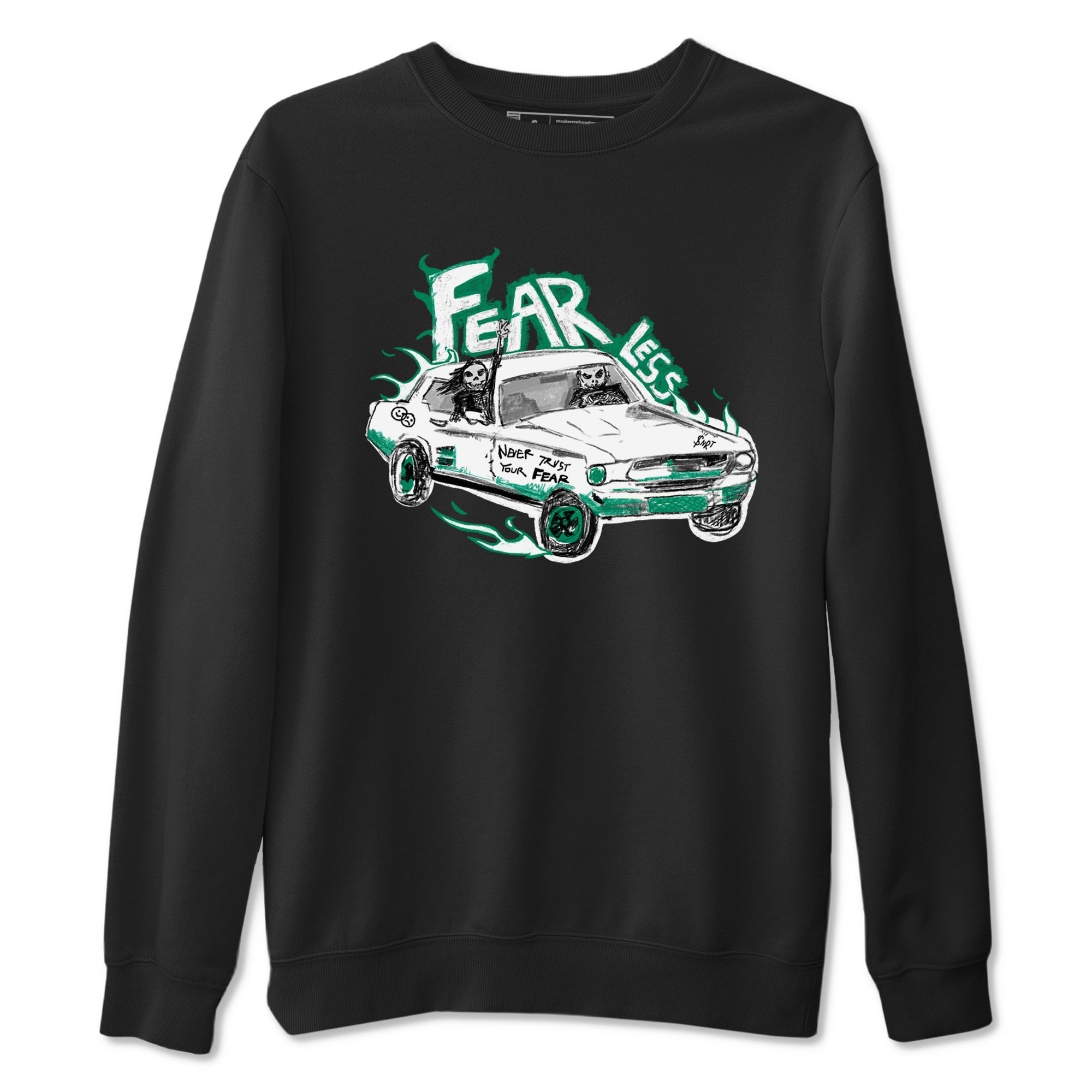 Fearless Car snkmatch Tees - Air Jordan 4 Oxidized Green