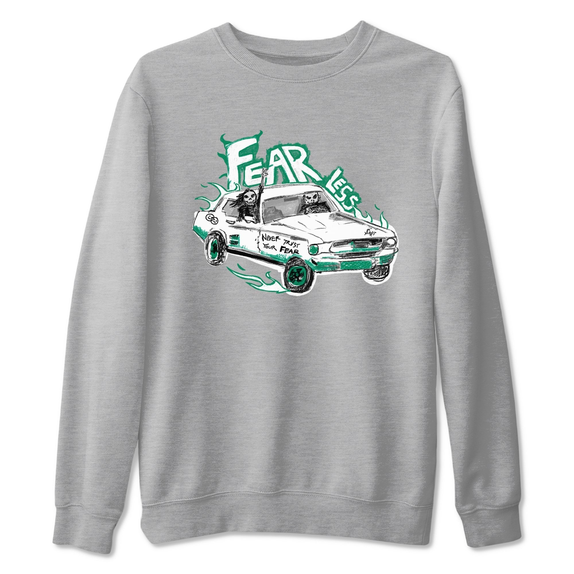Fearless Car snkmatch Tees - Air Jordan 4 Oxidized Green