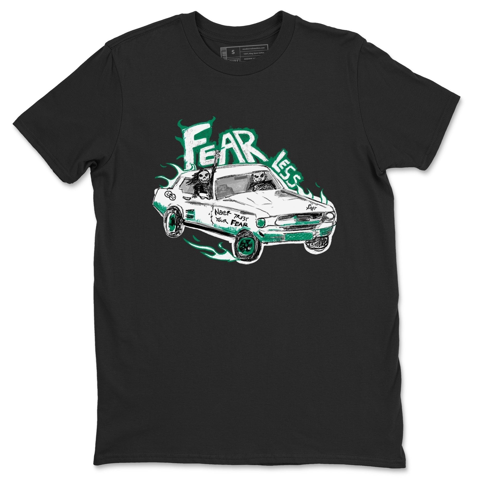 Fearless Car snkmatch Tees - Air Jordan 4 Oxidized Green
