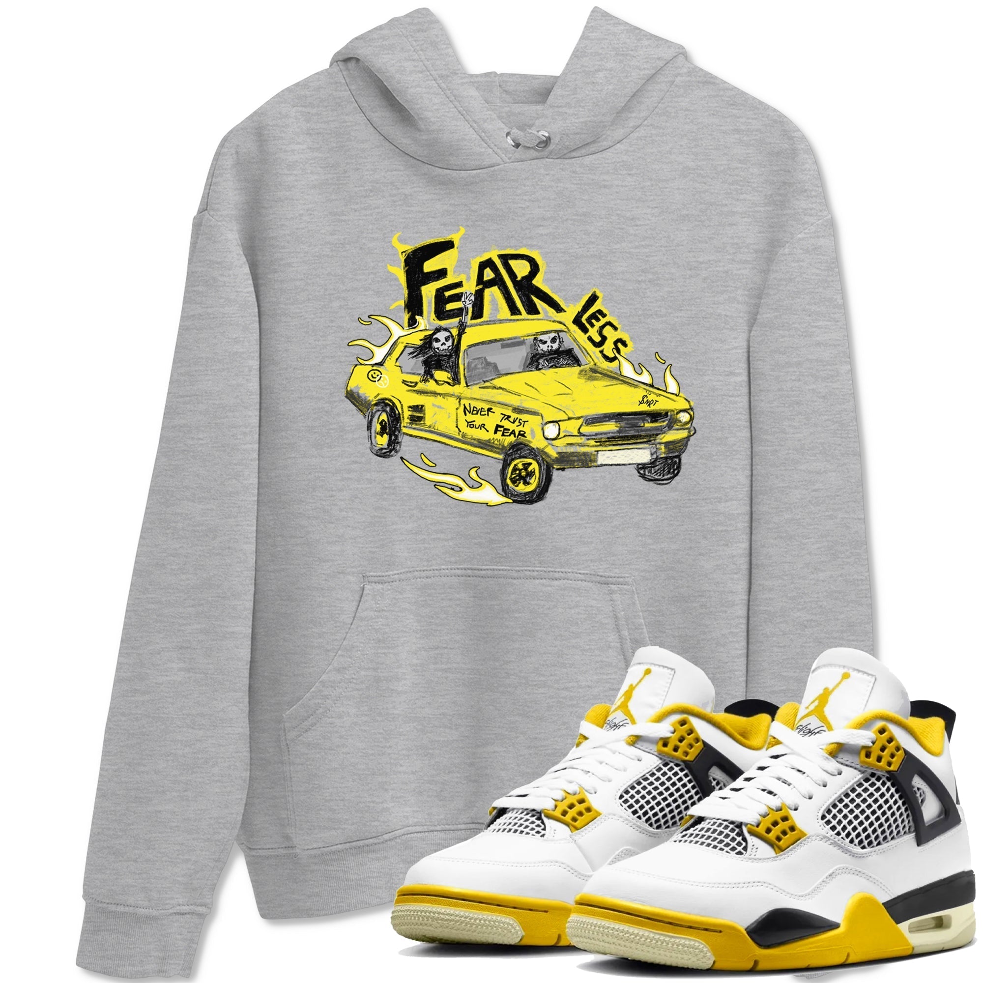 Fearless Car snkmatch Tees - Air Jordan 4 Vivid Sulfur