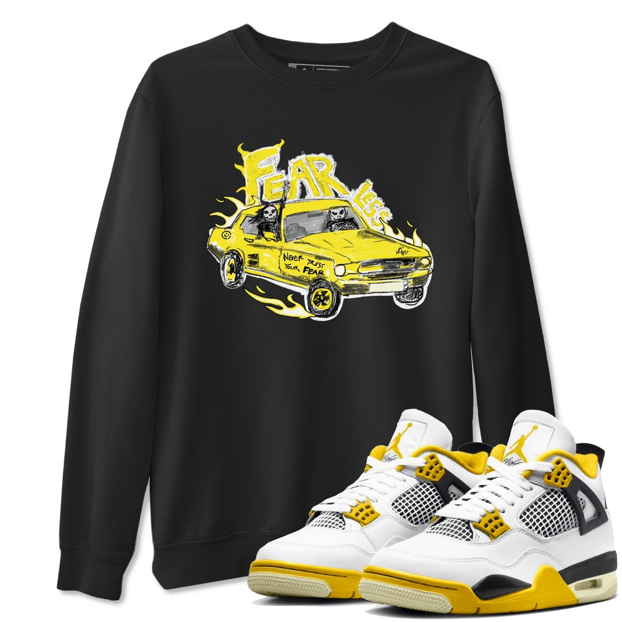 Fearless Car snkmatch Tees - Air Jordan 4 Vivid Sulfur