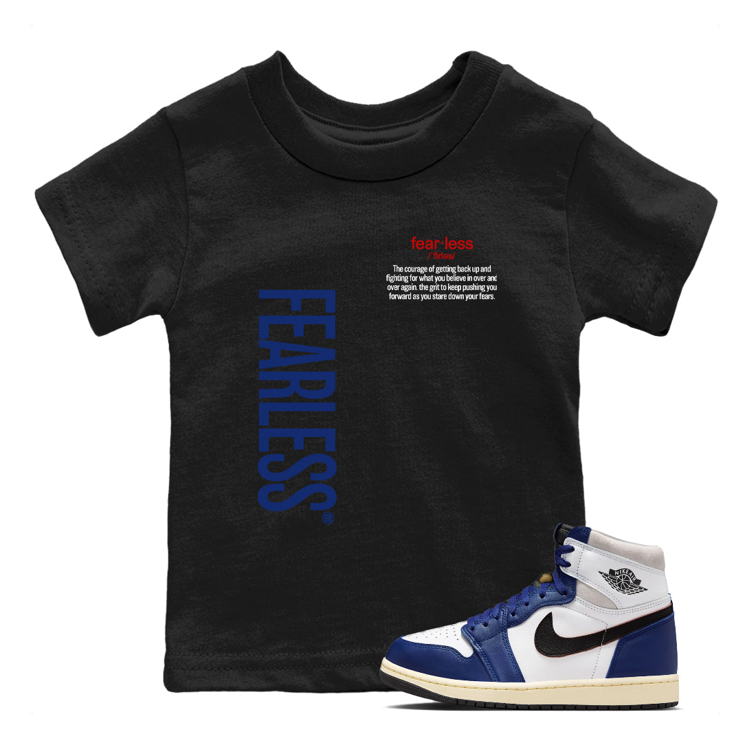 Fearless Definition snkmatch Tees Kids - Air Jordan 1 Rare Air