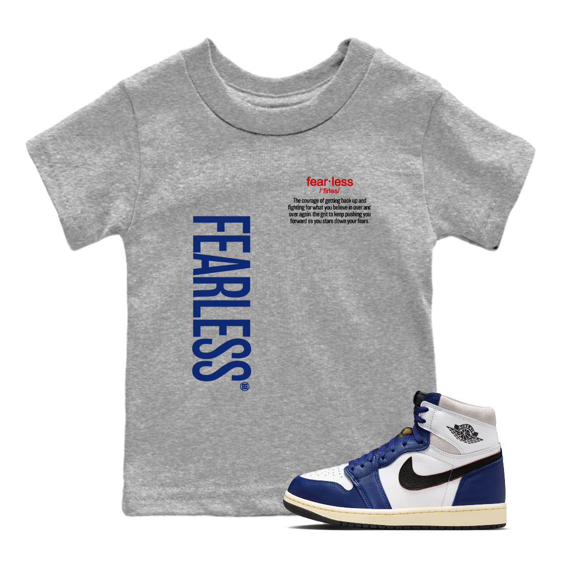 Fearless Definition snkmatch Tees Kids - Air Jordan 1 Rare Air