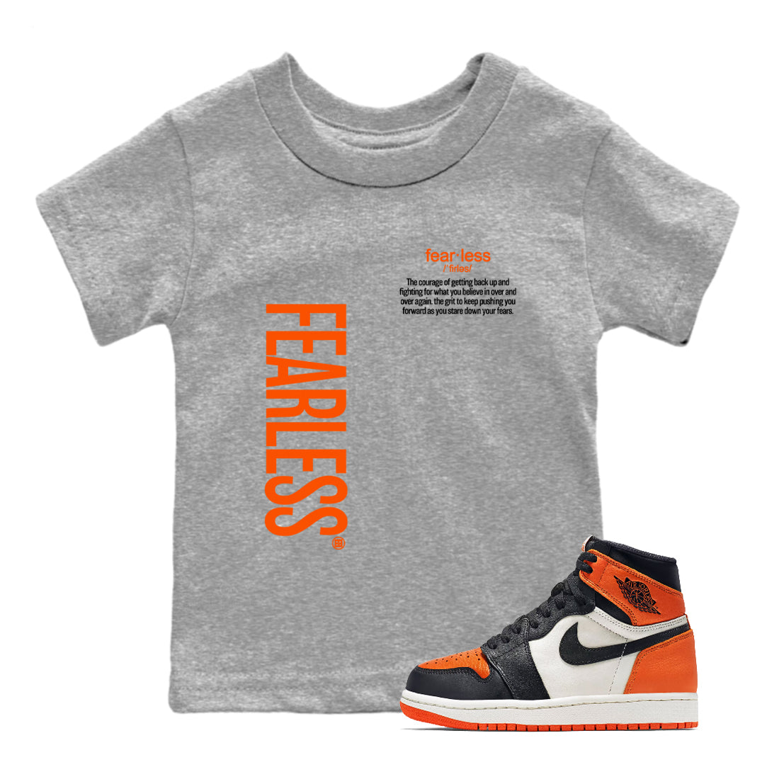Fearless Definition snkmatch Tees Kids - Air Jordan 1 Shattered Backboard