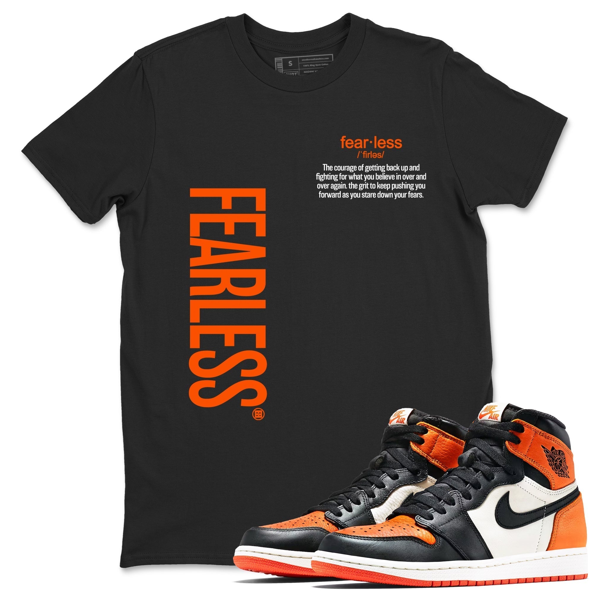 Fearless Definition snkmatch Tees - Air Jordan 1 Shattered Backboard