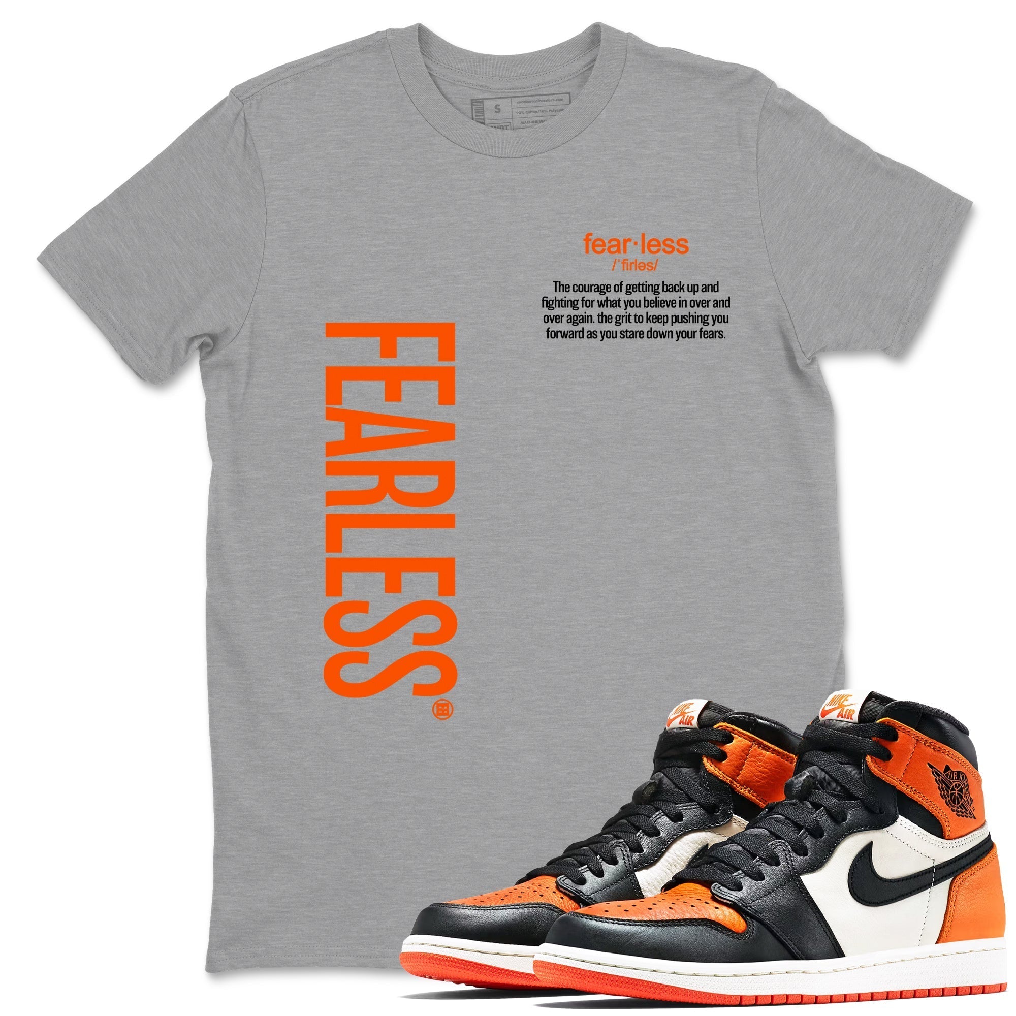 Fearless Definition snkmatch Tees - Air Jordan 1 Shattered Backboard