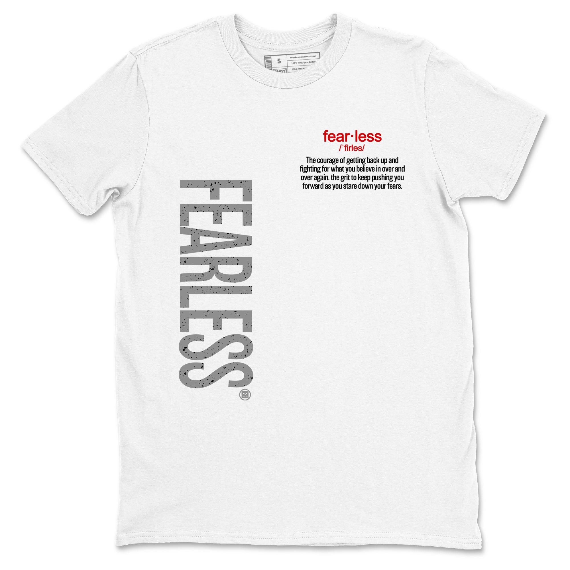 Fearless Definition snkmatch Tees - Air Jordan 4 White Cement