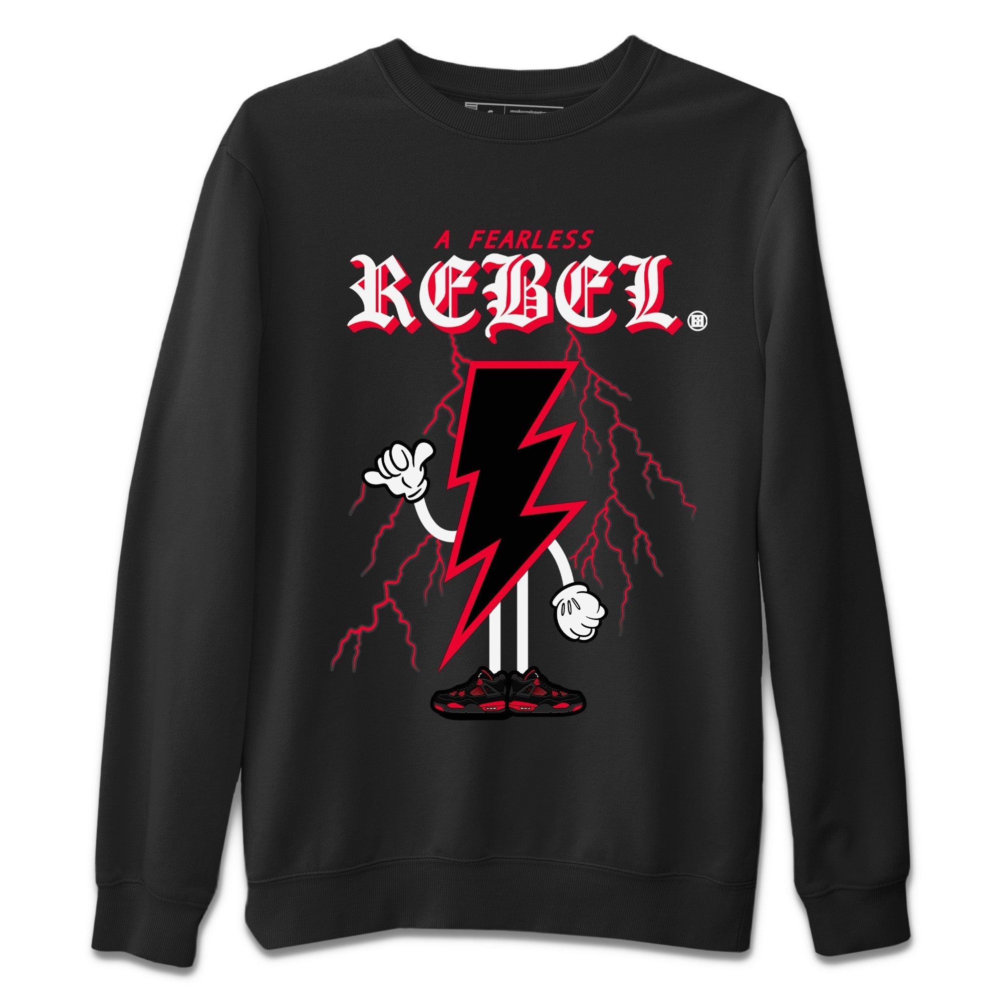Fearless Rebel Unisex Tops - Air Jordan 4 Red Thunder