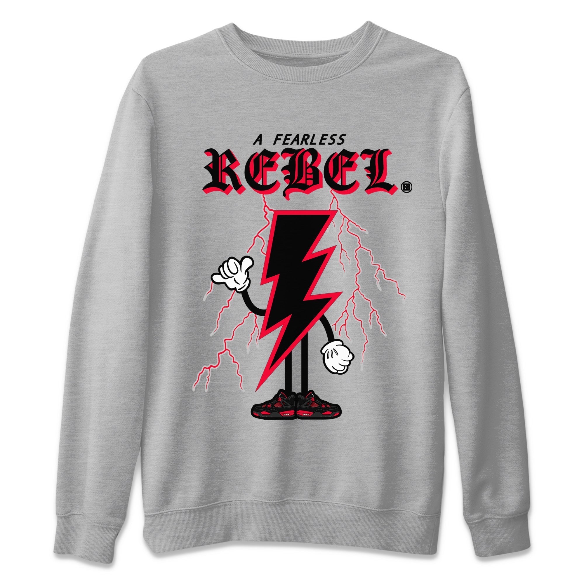 Fearless Rebel Unisex Tops - Air Jordan 4 Red Thunder
