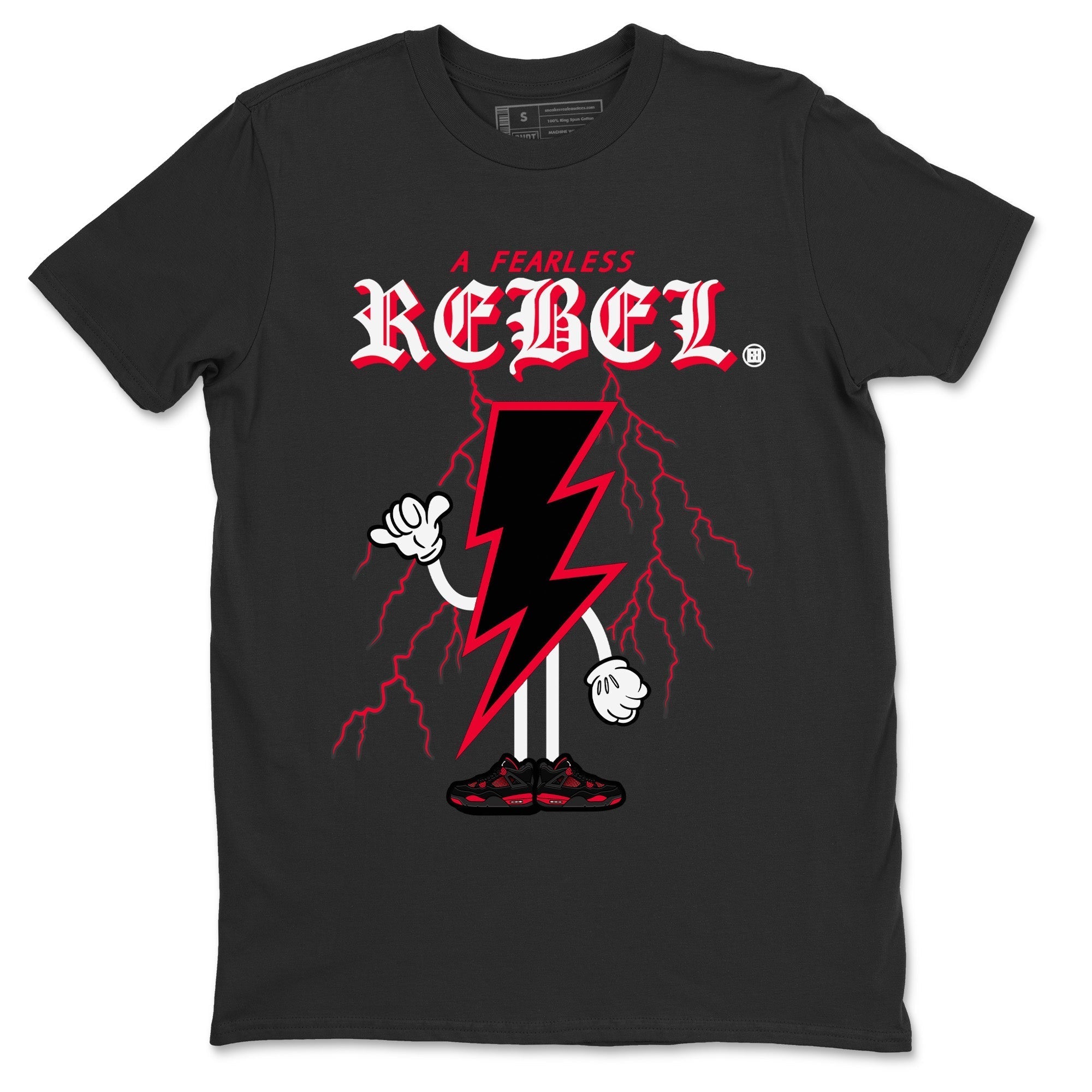 Fearless Rebel Unisex Tops - Air Jordan 4 Red Thunder