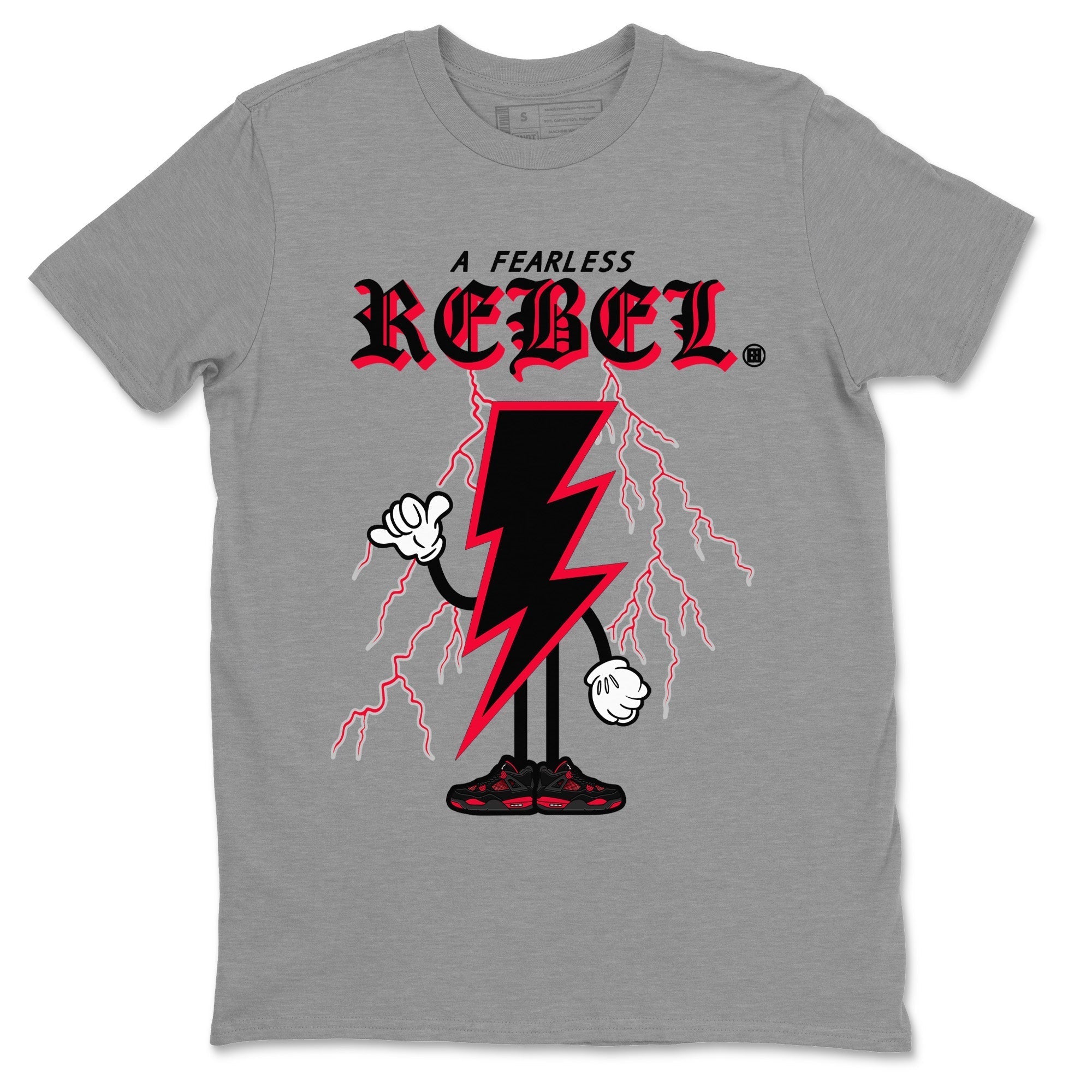 Fearless Rebel Unisex Tops - Air Jordan 4 Red Thunder