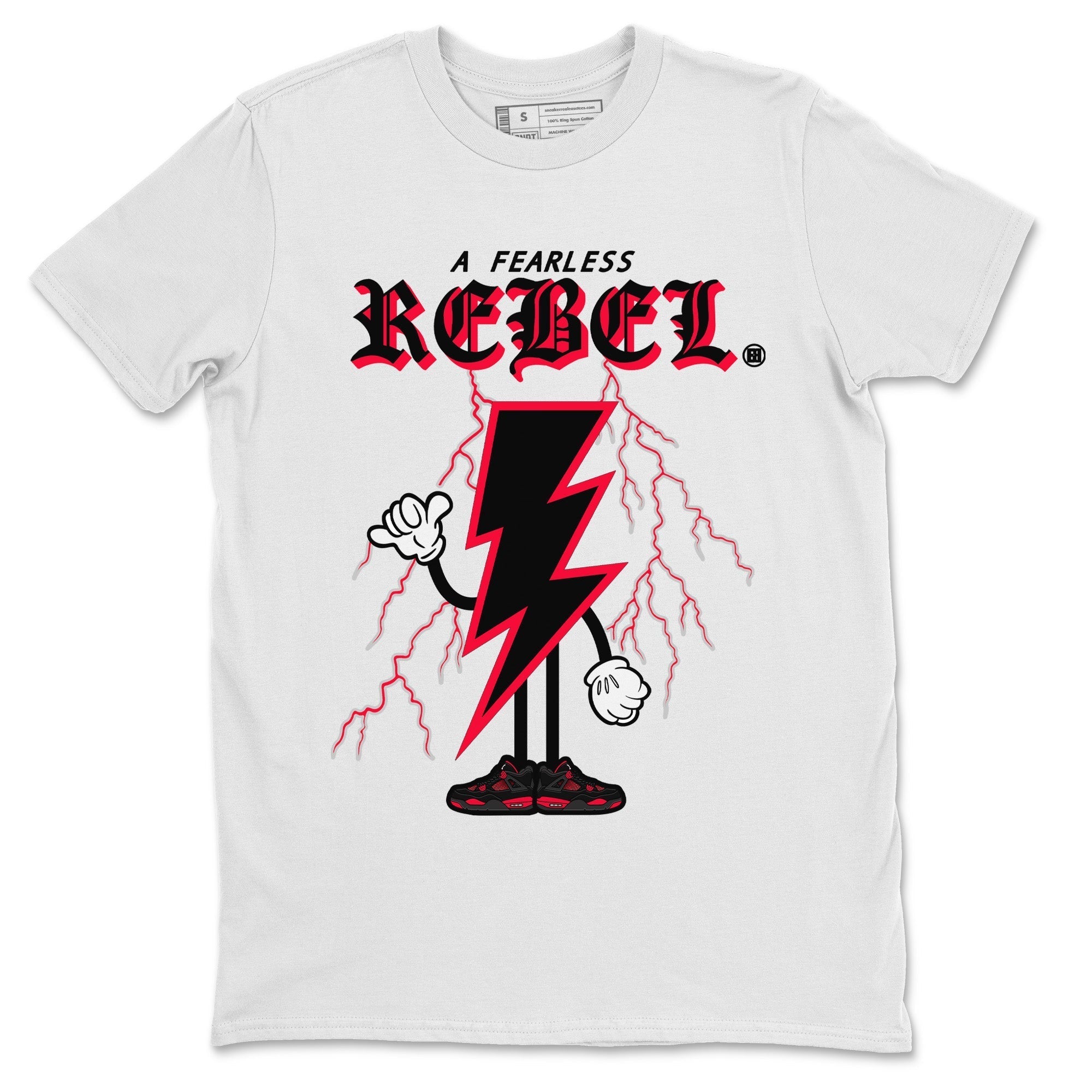 Fearless Rebel Unisex Tops - Air Jordan 4 Red Thunder