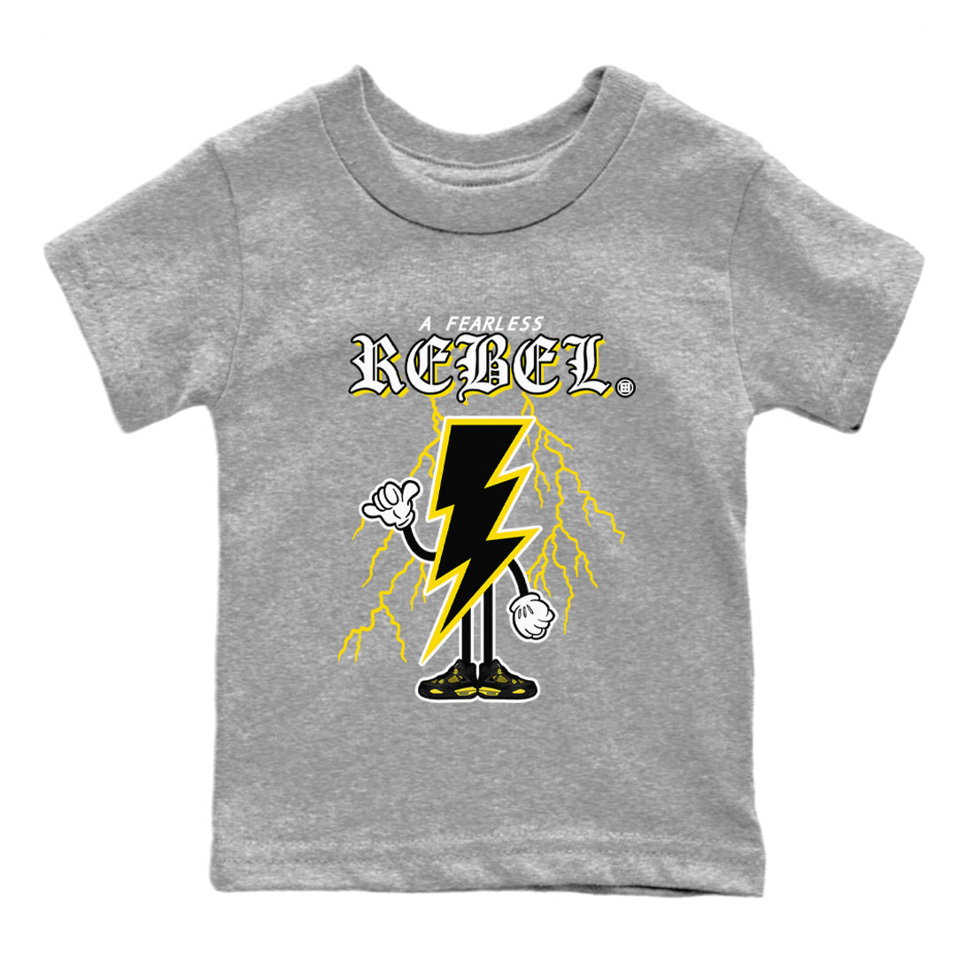 Fearless Rebel Kids Tops - Air Jordan 4 Thunder