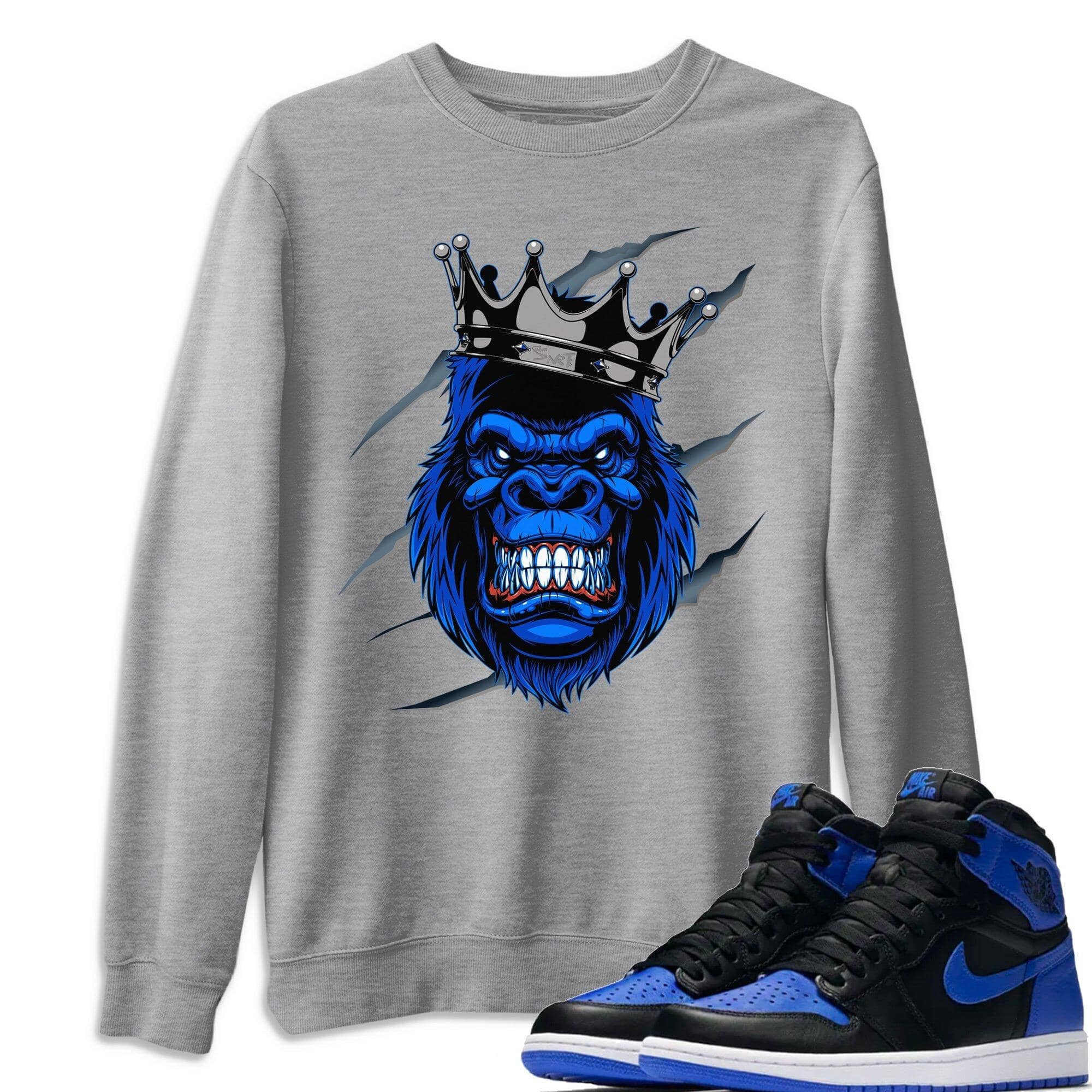 Ferocious Gorilla Unisex Tops - Air Jordan 1 Royal Black