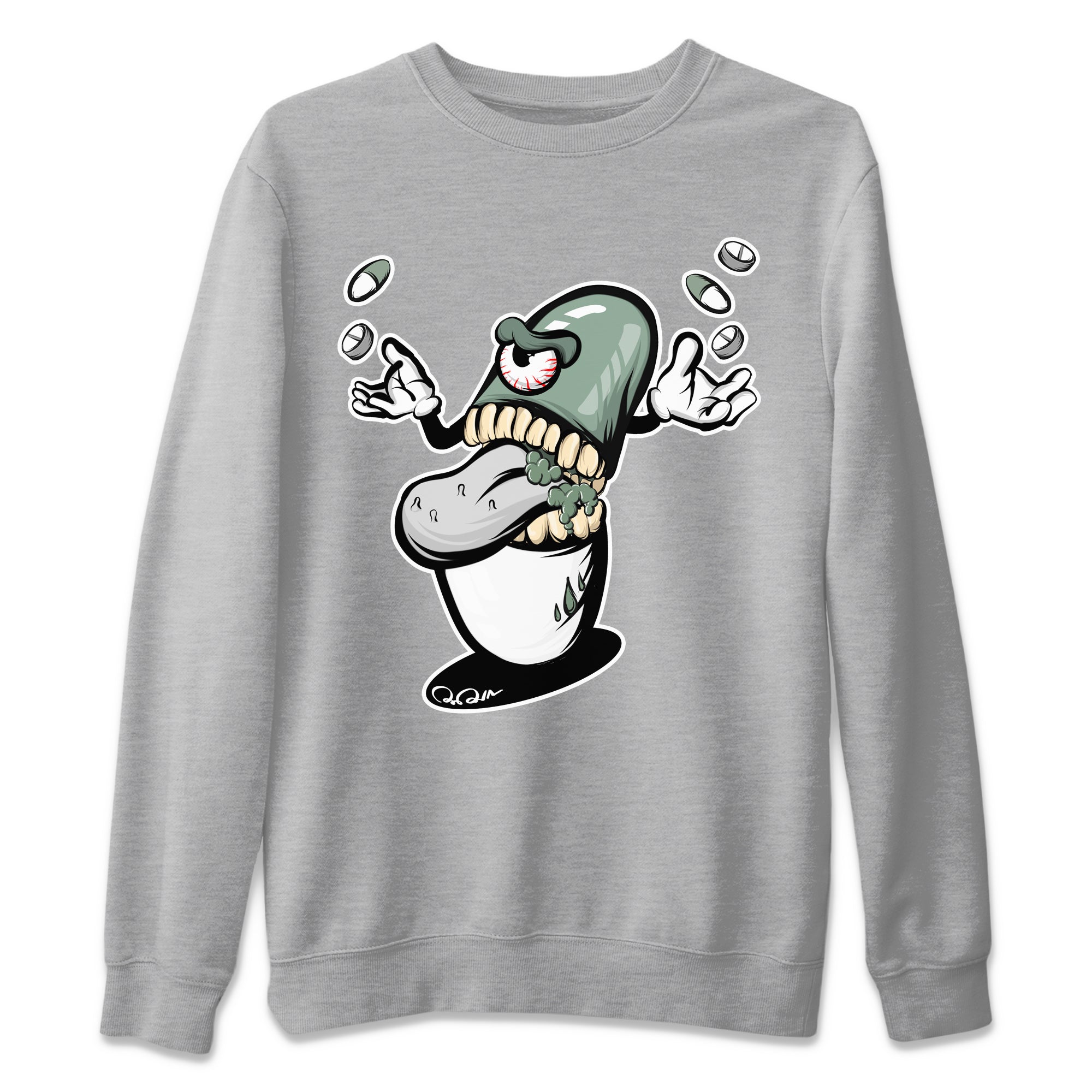 Pill Monster Unisex Tops - Dunk Mica Green
