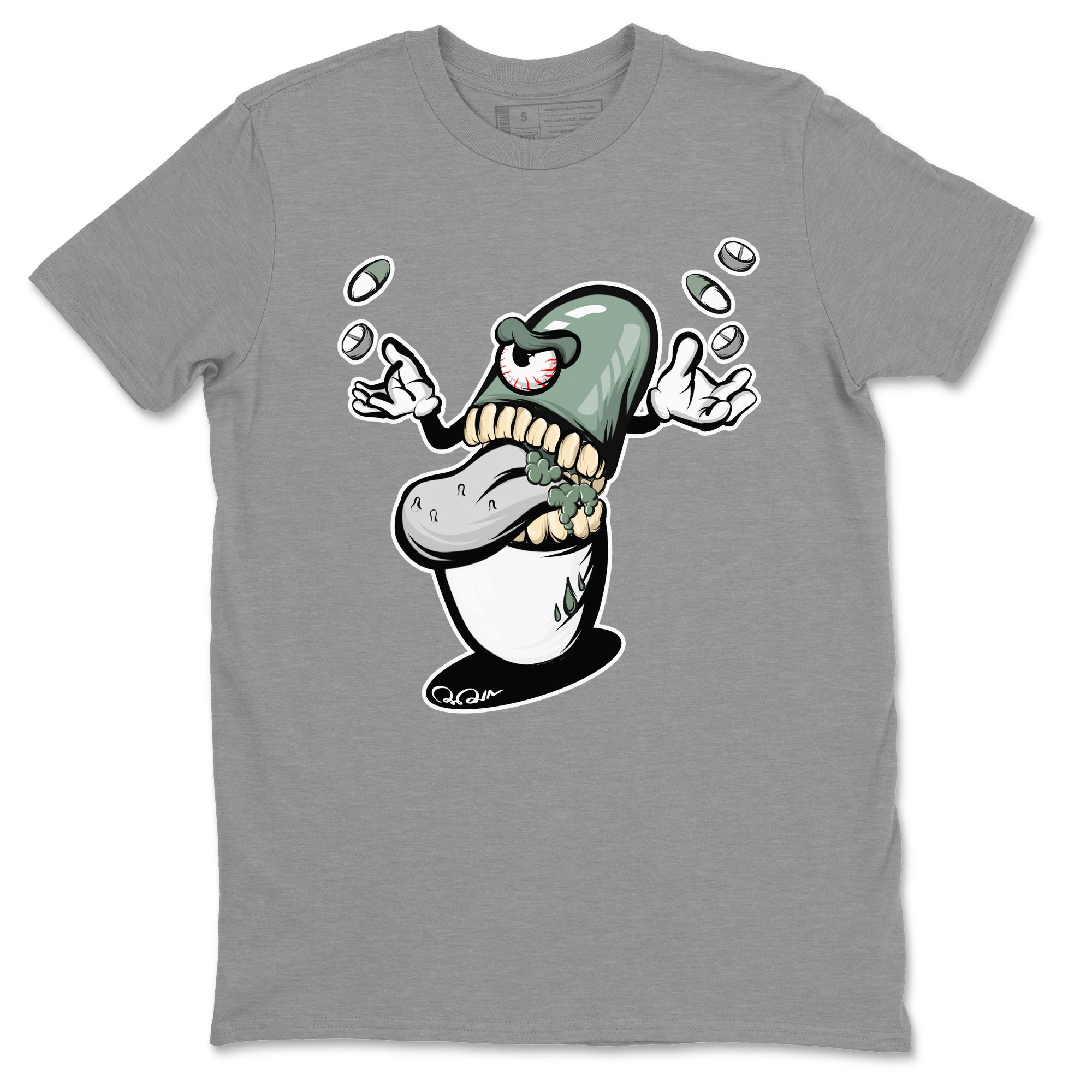 Pill Monster Unisex Tops - Dunk Mica Green