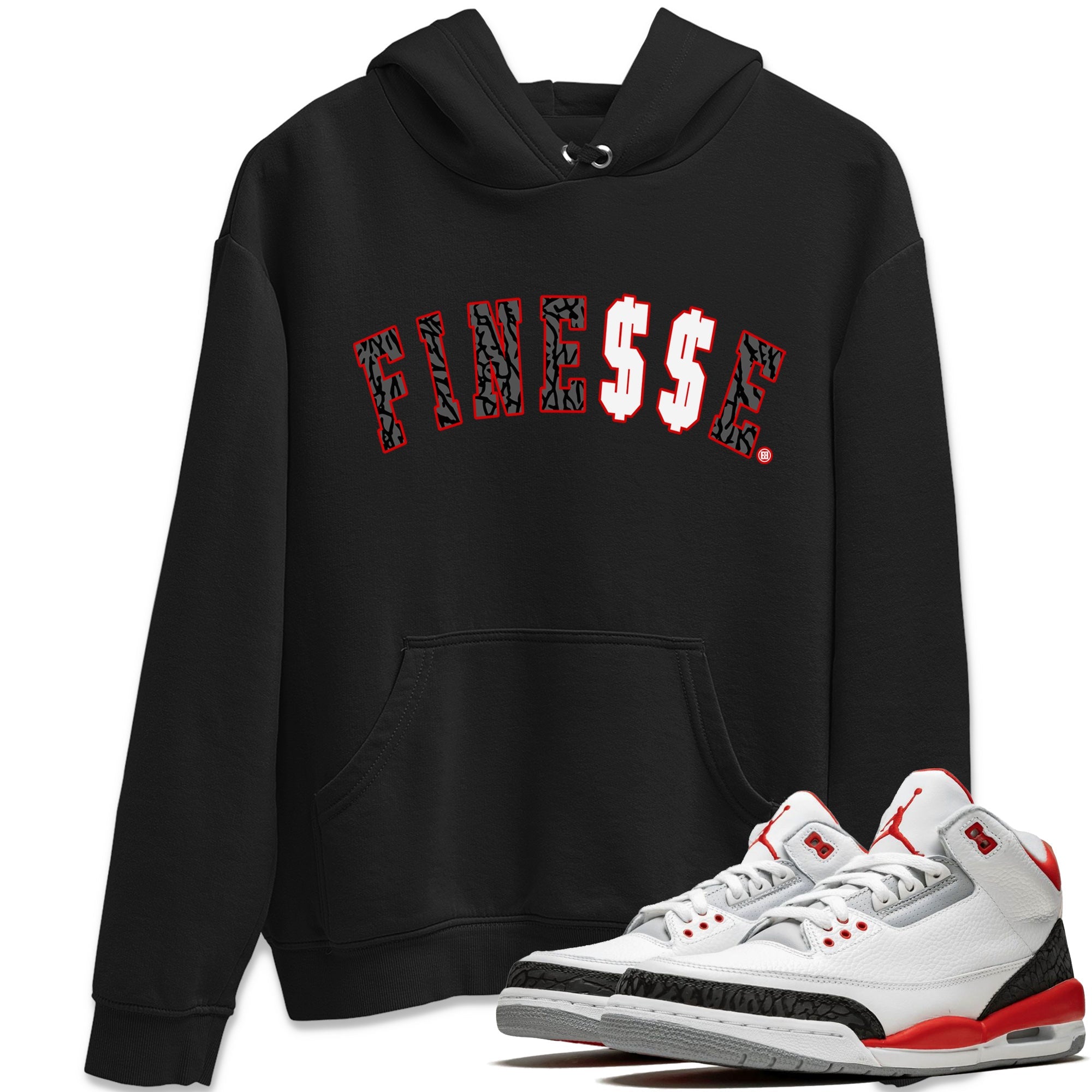 Finesse Unisex Tops - Air Jordan 3 Fire Red
