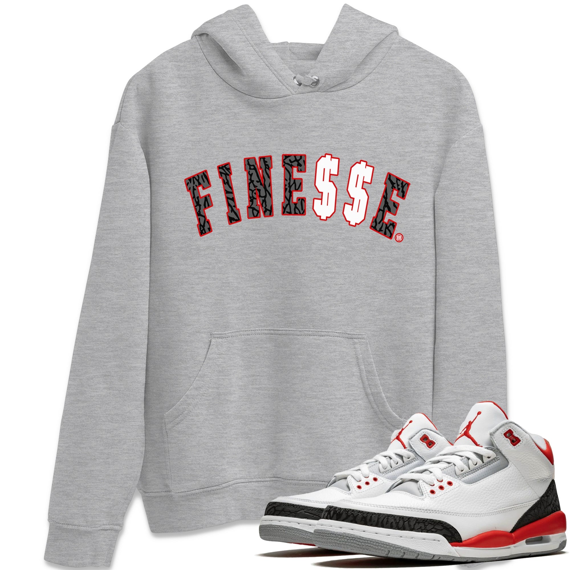 Finesse Unisex Tops - Air Jordan 3 Fire Red