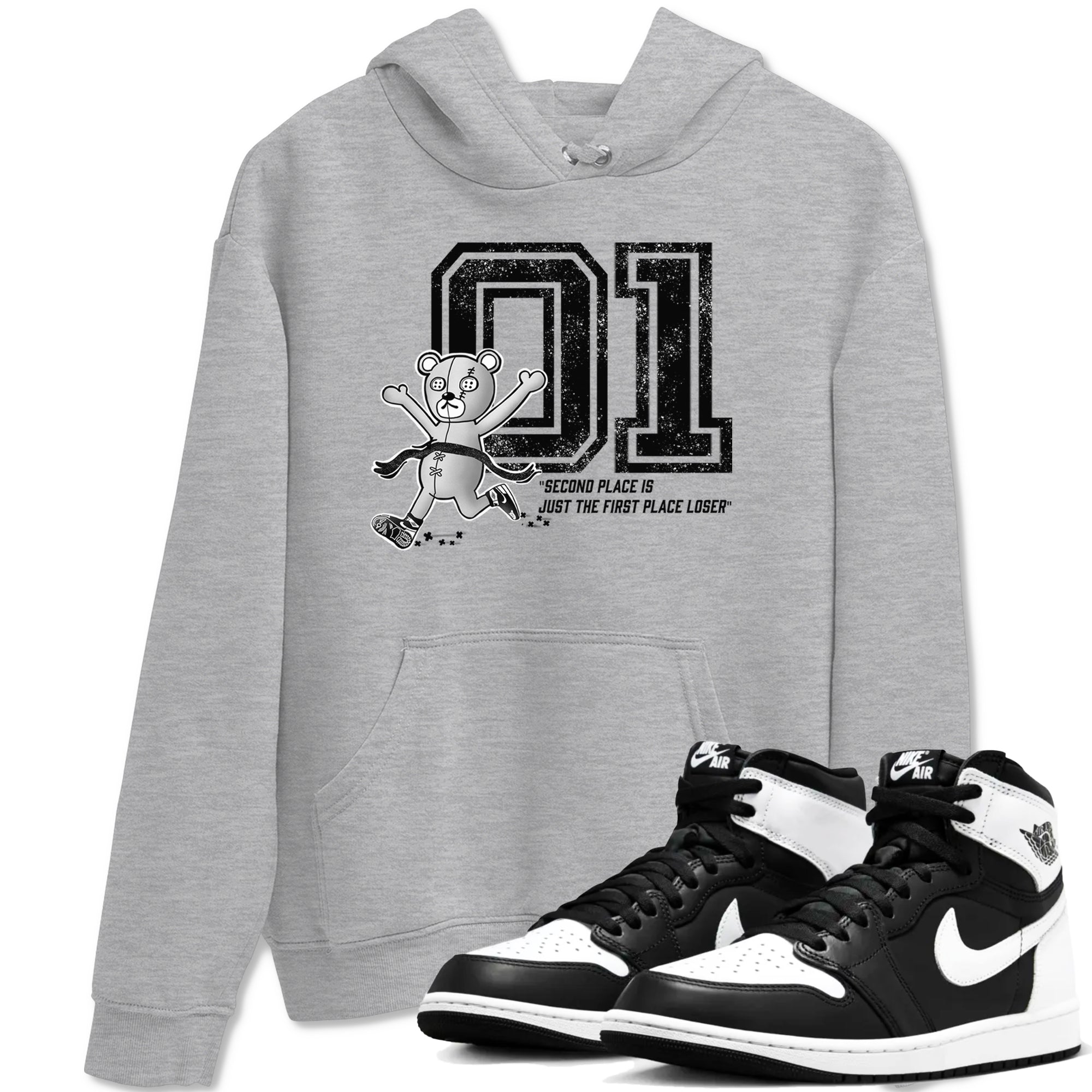 First Place Winner snkmatch Tees - Air Jordan 1 Black White