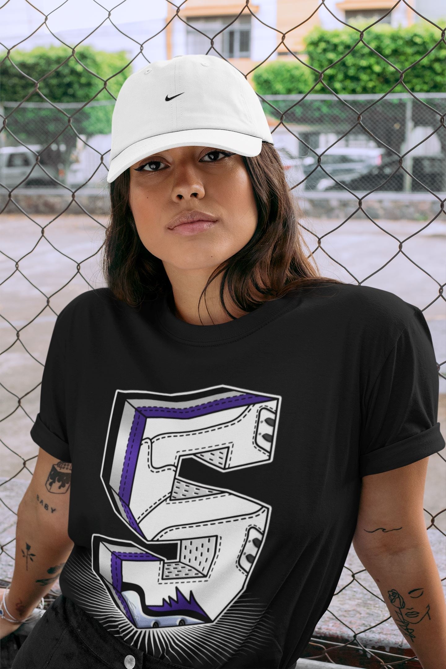Five Statue Unisex Tops - Air Jordan 5 Concord
